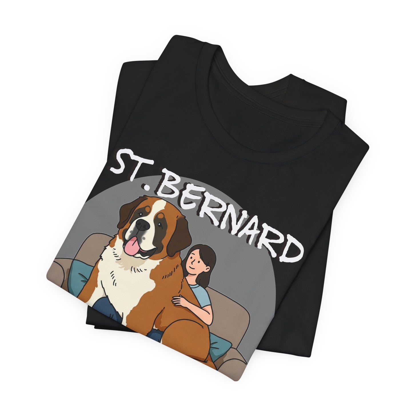 Funny St. Bernard Lap Dog Tee - Unisex Jersey Short Sleeve Tee for Dog Lovers - Schmartypants