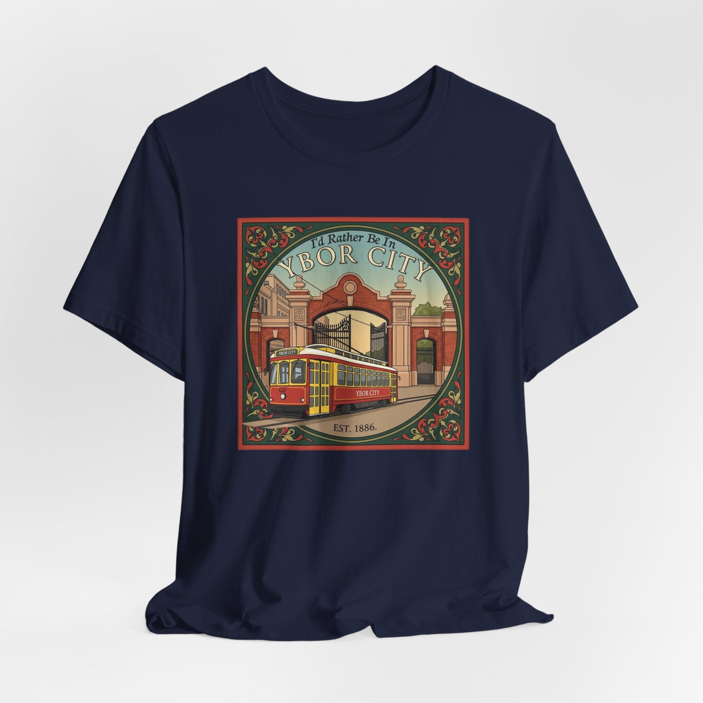Ybor City Vintage Tee, Tampa Florida Arts District Unisex Shirt, Music Lovers Gift, Retro Style T-shirt, Hipster Clothing