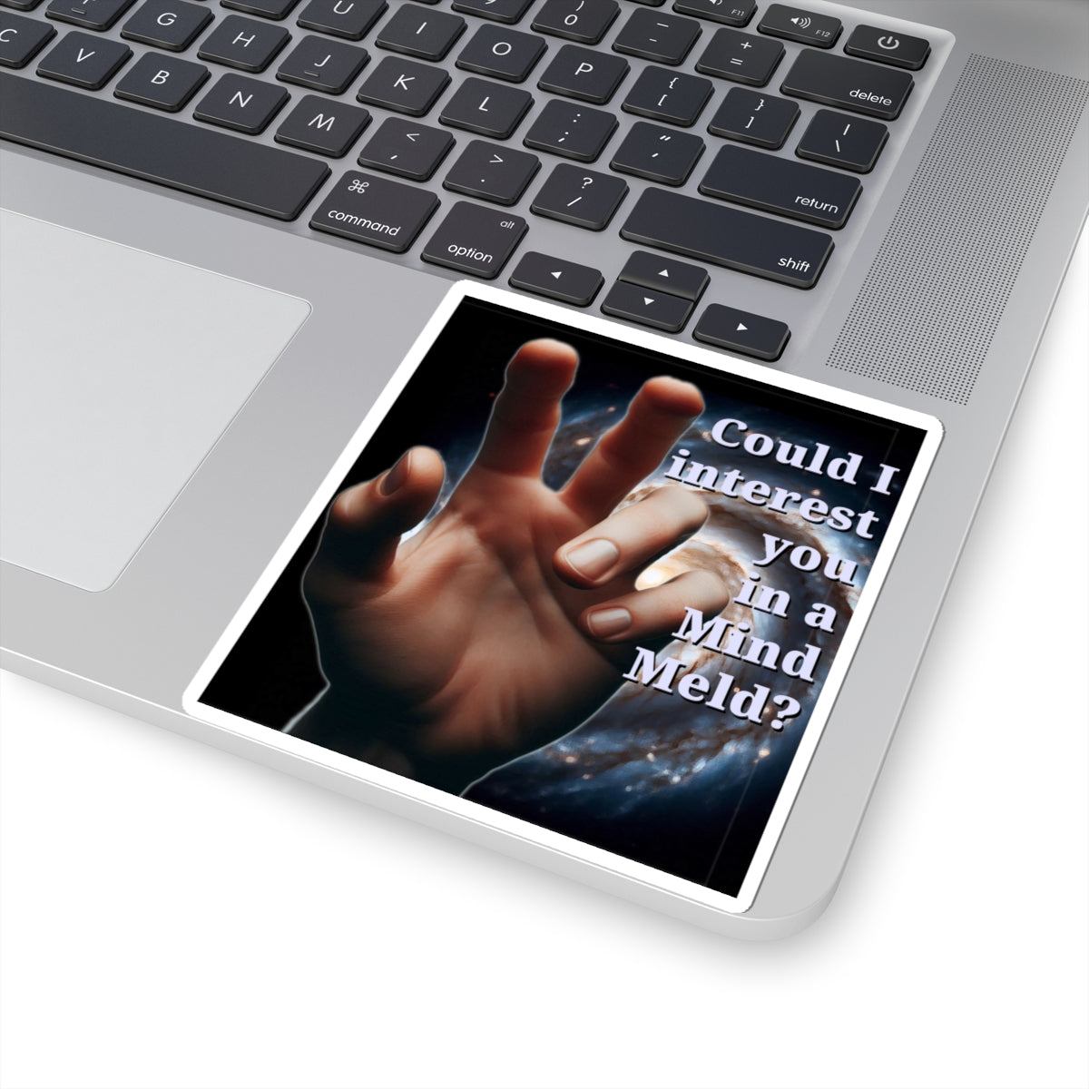 Hilarious "Could I Interest You in a Mind Meld?" Kiss-Cut Stickers - Funny Quote Stickers for Laptops, Journals, Star Trek Gifts, and Party Favors - Schmartypants