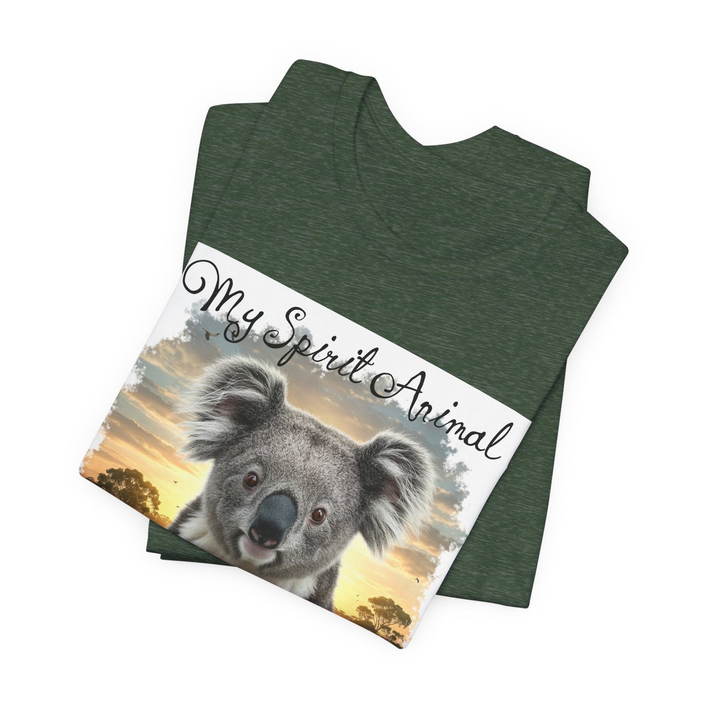 'My Spirit Animal is a Koala' Unisex Jersey Tee - Nature Lover's Gift - Beautiful Aussie Shirt - Schmartypants