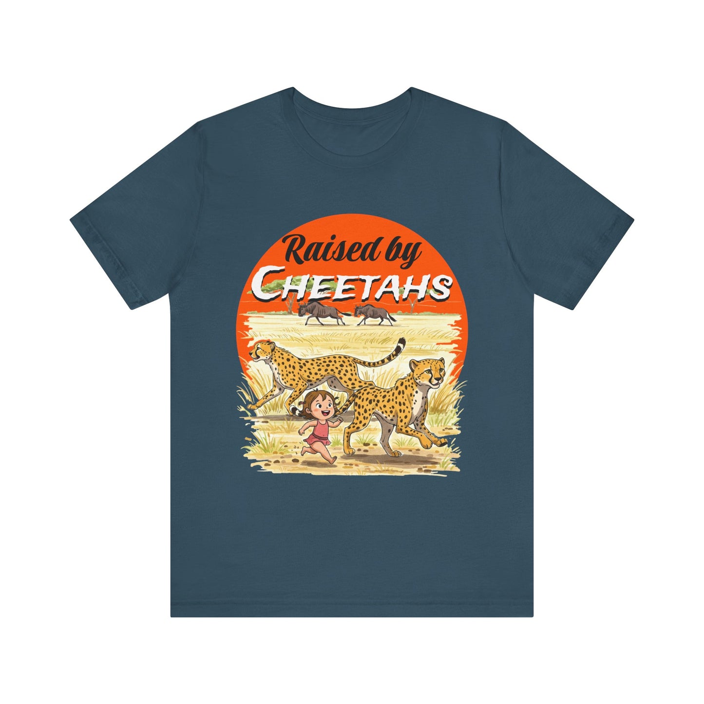 Funny Raised By Cheetahs Tee for Women- Nature and Wildlife Lovers - Schmartypants