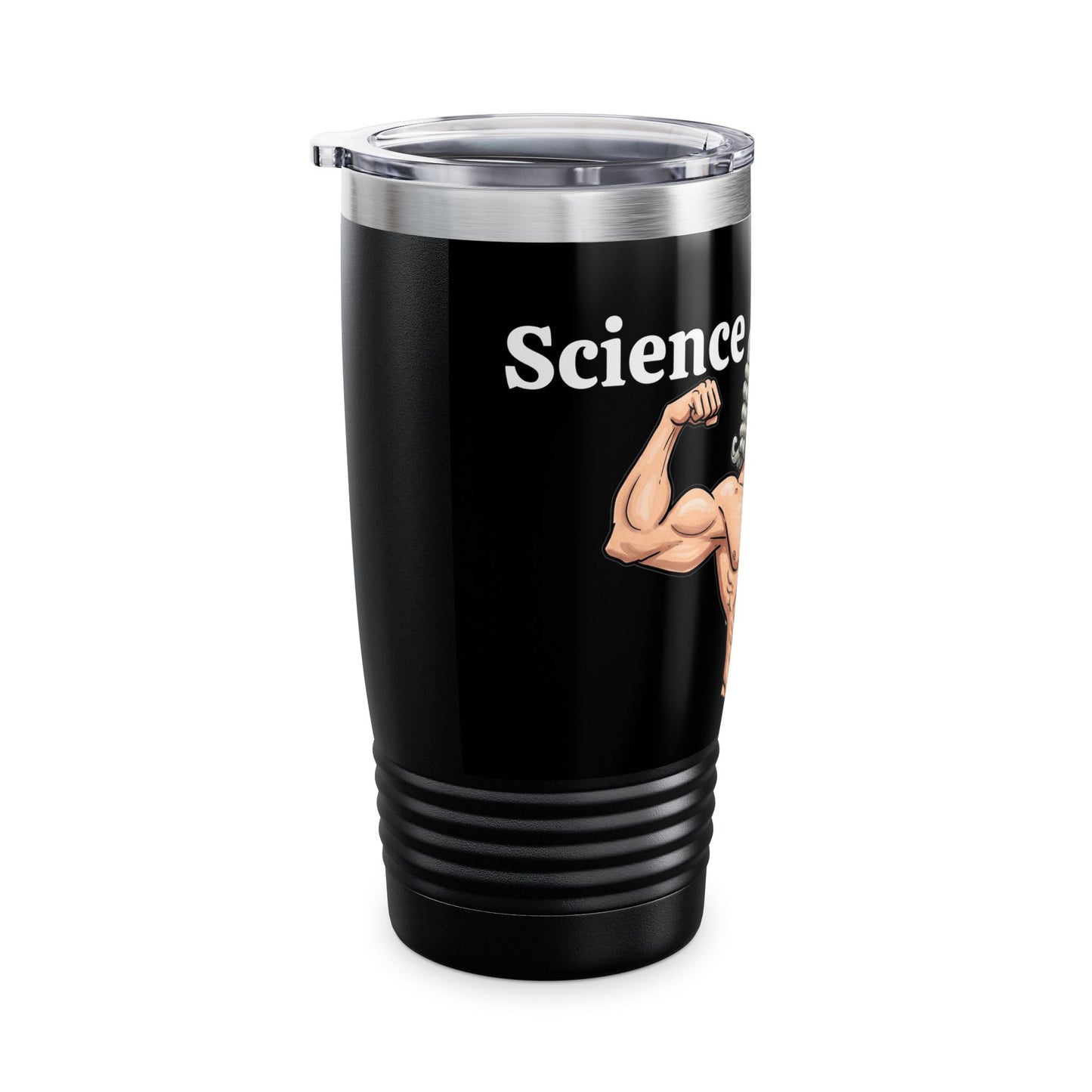 Humorous 'Science Buff' Ringneck Tumbler, 20oz - Perfect for Teachers, Students, Science Lovers, Gift for Graduations, Funny Drinkware - Schmartypants
