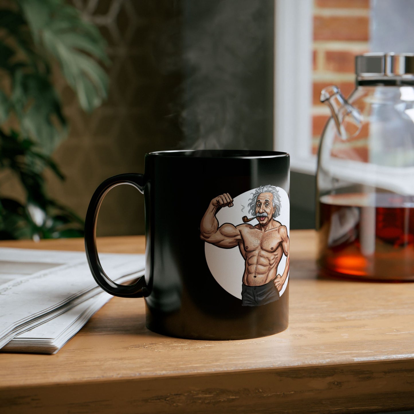 Black 'Science Buff' Mug - Funny Gift for Science Lovers, Physics Students, Einstein, Coffee Lover Mug, Geeky Coffee Mug, Unique Science Mug, Ideal for Birthdays - Schmartypants