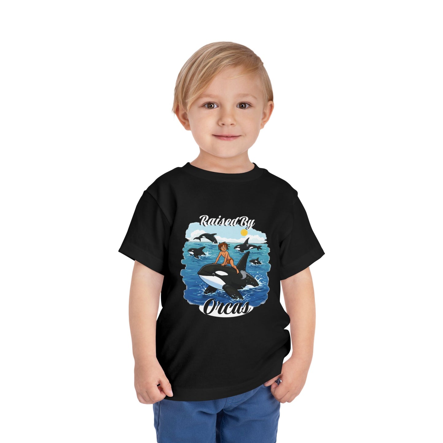 Orca Adventure Toddler Tee, Kids Ocean Shirt, Nautical Toddler Tee, Beach Day Outfit, Animal Lover Gift