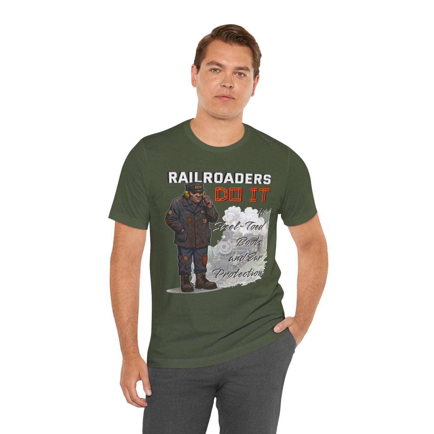 Funny Railroader Shirt, Train Lover Gift, Railroad Employee Tee, Conductor Gift, Railway Worker Shirt