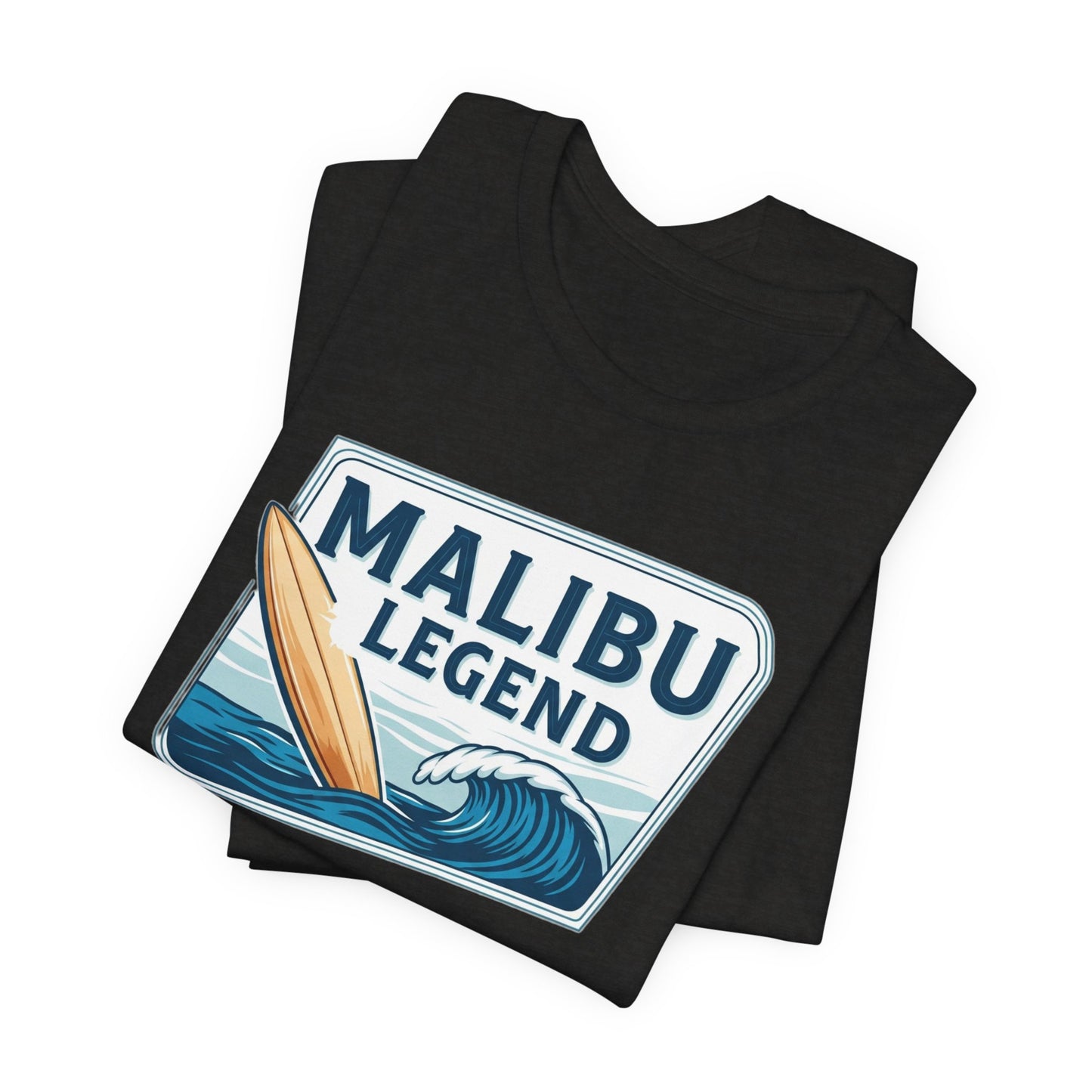 Malibu Legend Surf Tee | Unisex Jersey Short Sleeve Shirt, Beachwear, Summer Vibes, Surfing Gift, California Style, Malibu Souvenir Tee