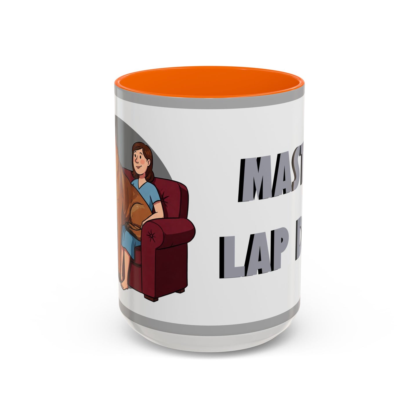 Mastiff Lap Dog Accent Coffee Mug - Perfect Funny Gift for Dog Lovers, Mastiff Breeders - Schmartypants