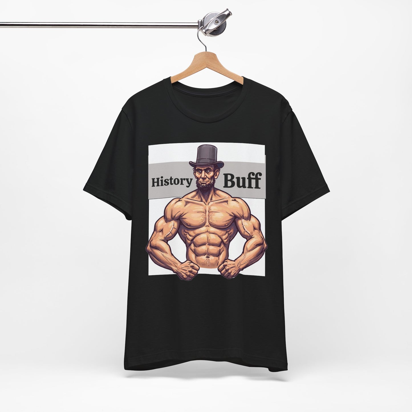 History Buff Unisex Jersey Short Sleeve Tee – Funny, Quirky Tee for History Lovers, Abe Lincoln Gift - Schmartypants