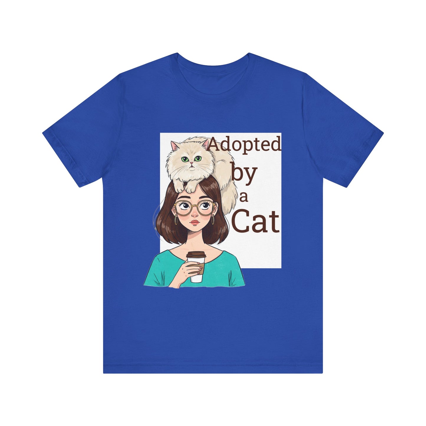 Adopted by a Cat Unisex Tee - Perfect Gift for Cat Lovers - Cat Humor - Schmartypants