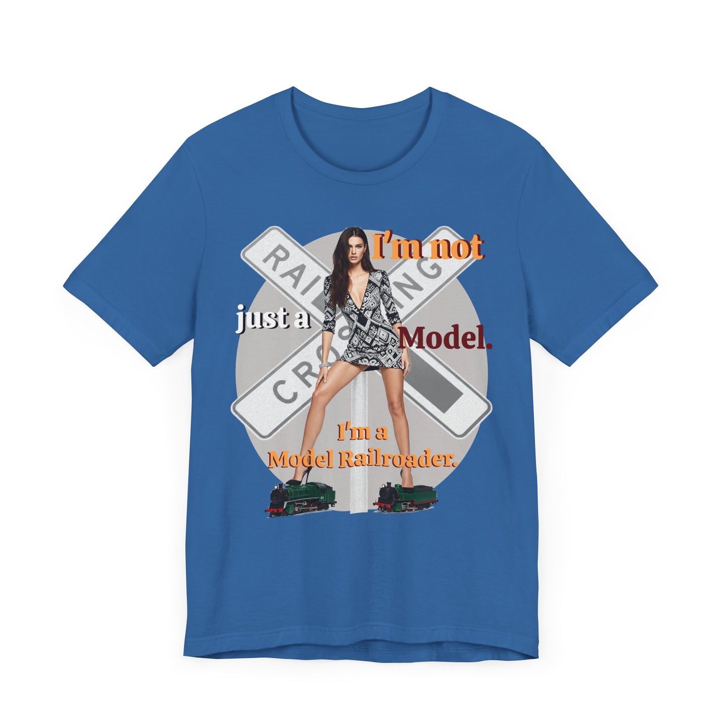 Railroad Model Unisex Tee, Train Lover Gift, Funny 'Model Railroader' Shirt, Model Railroading Apparel, Unique Graphic T-Shirt - Schmartypants