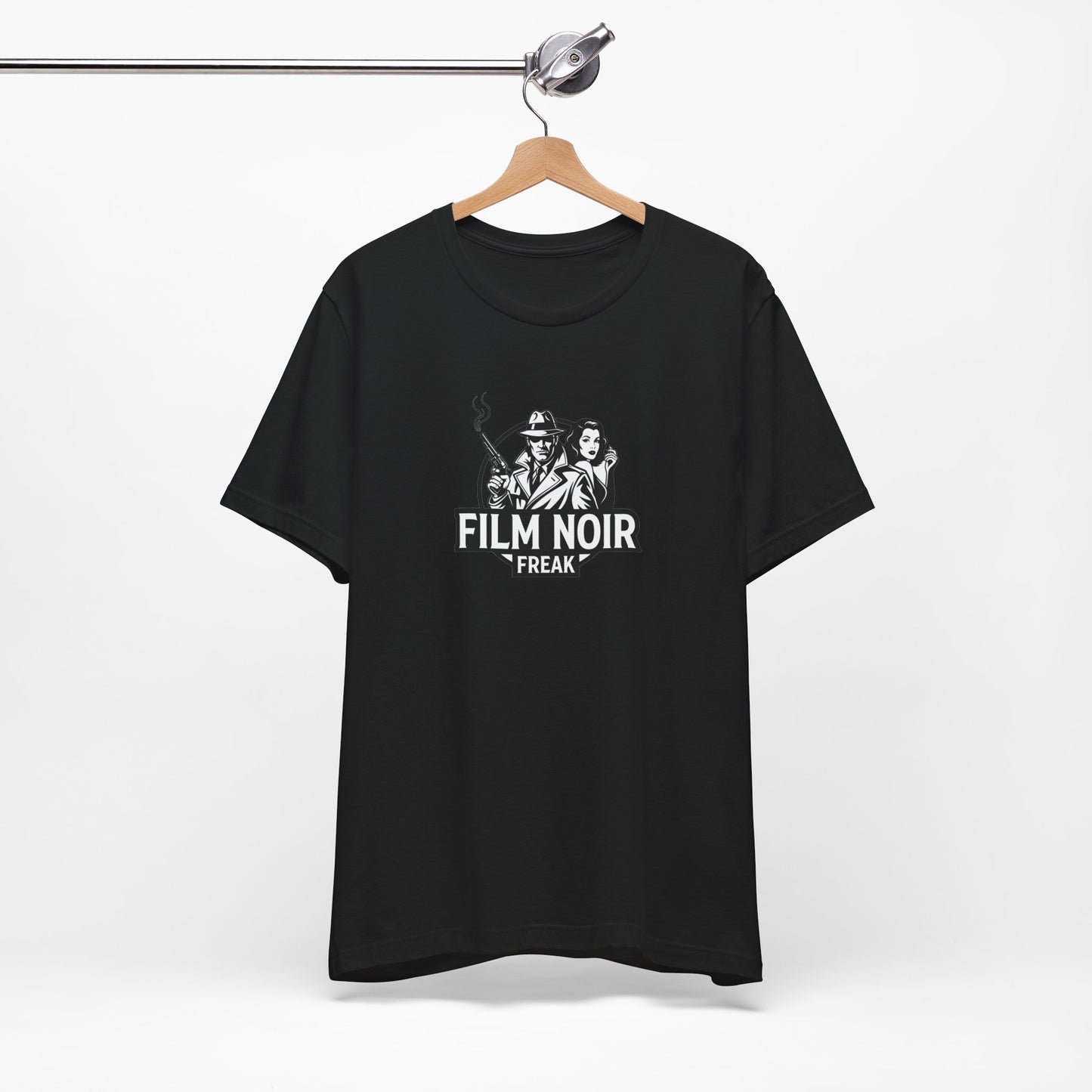 Film Noir Freak Tee, Vintage Movie Shirt, Classic Cinema Apparel, Gift for Film Lovers, Retro Graphic Tee, Unisex Short Sleeve Shirt