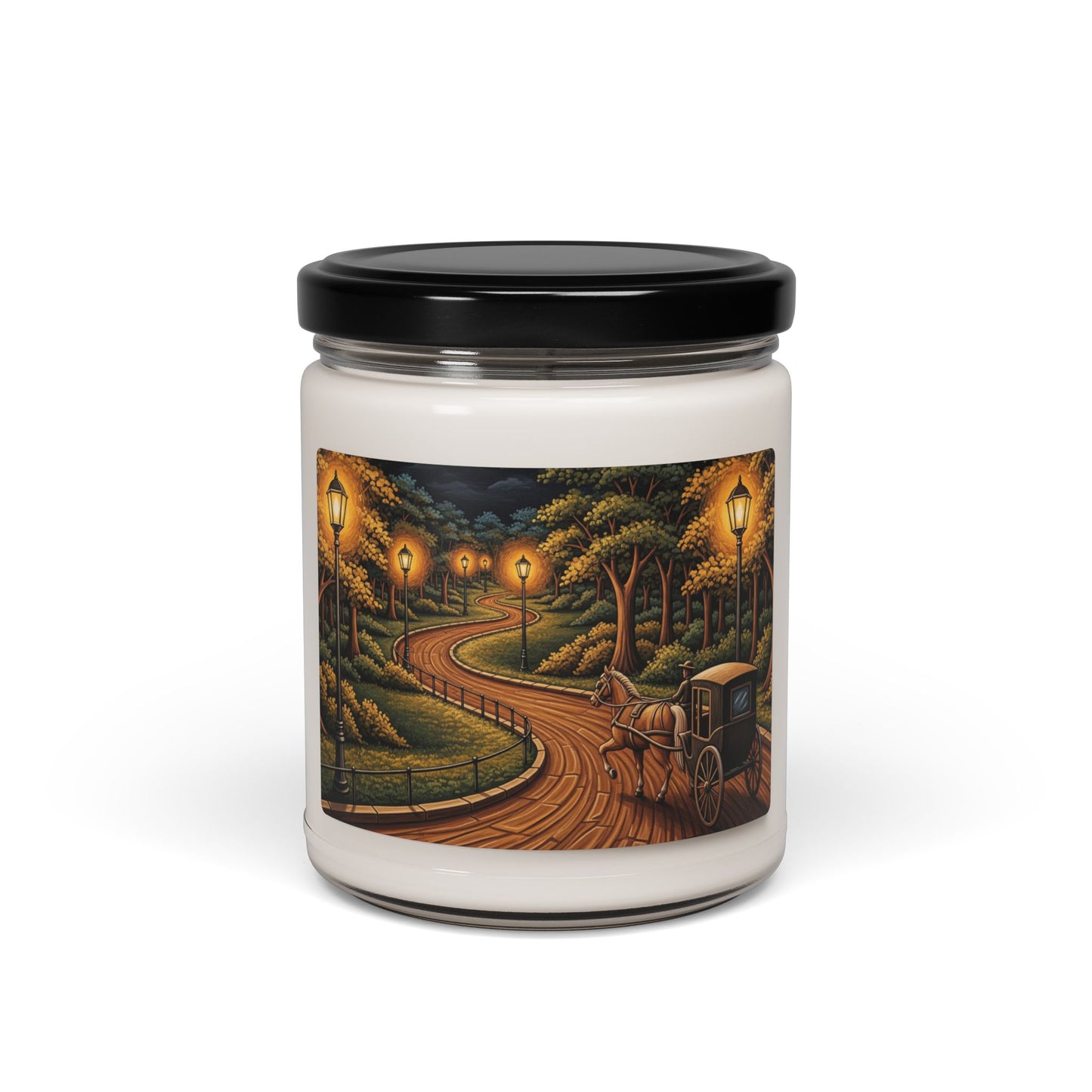 Scented Candle, Romantic Horse-Drawn Carriage Ride 9oz Candle - Gift for Her, Home Decor, Relaxation, Anniversary, Valentine's Day