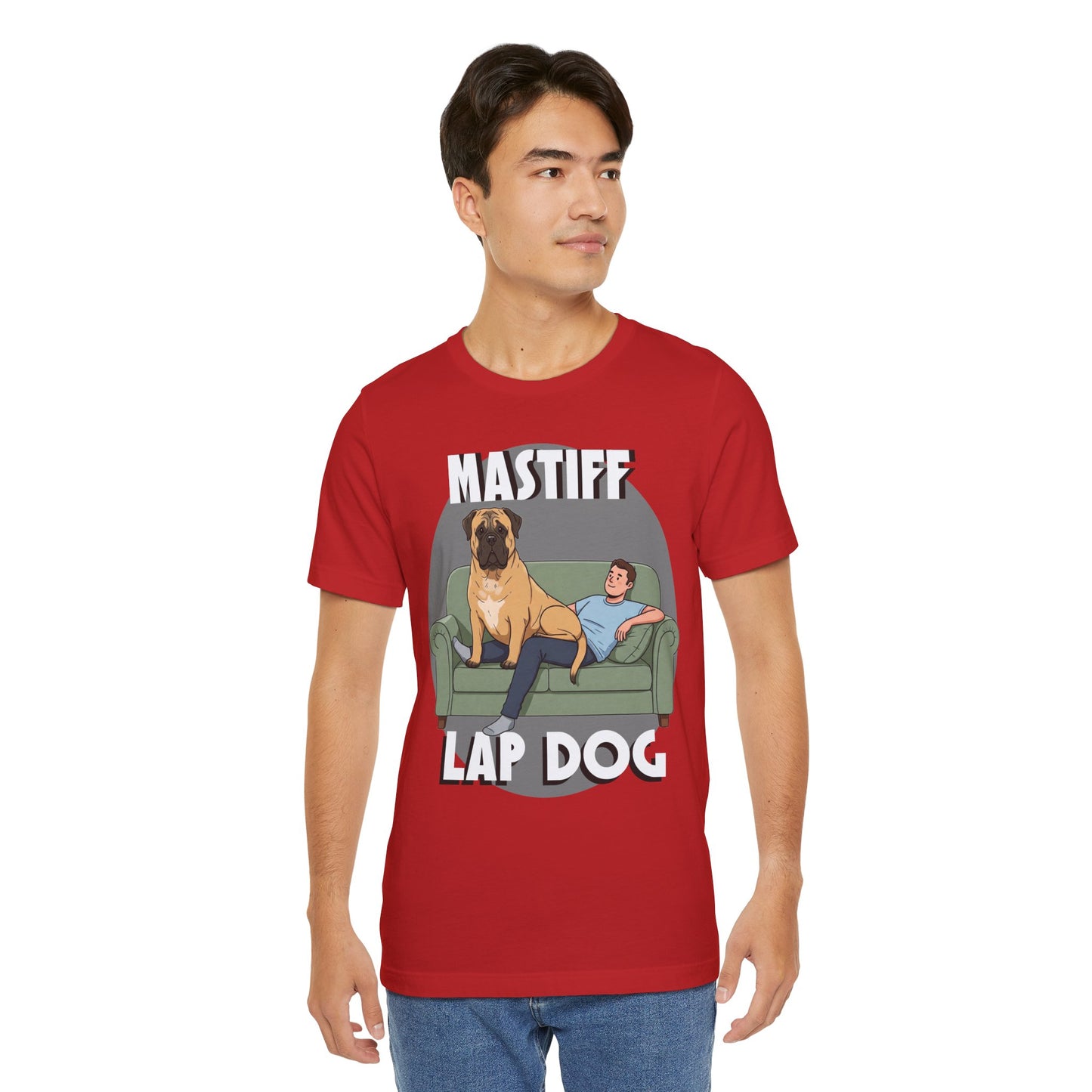 Mastiff Lap Dog Tee | Funny Dog Lover Shirt, Pet Owner Gift, Casual Wear, Birthday Present, Animal Lover Apparel - Schmartypants