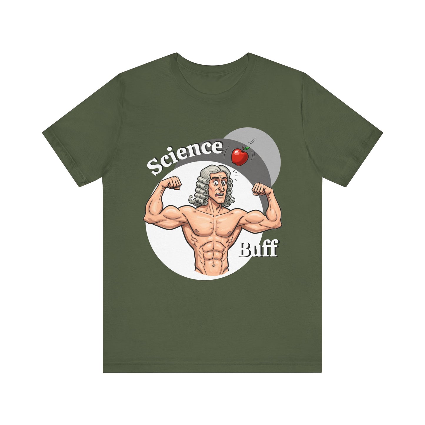 Funny 'Science Buff' Unisex Tee, Funny Science Shirt, Gift for STEM Lovers, Academic Humor T-Shirt, Geeky Top, Science Enthusiast Apparel, Sir Isaac Newton Fans - Schmartypants