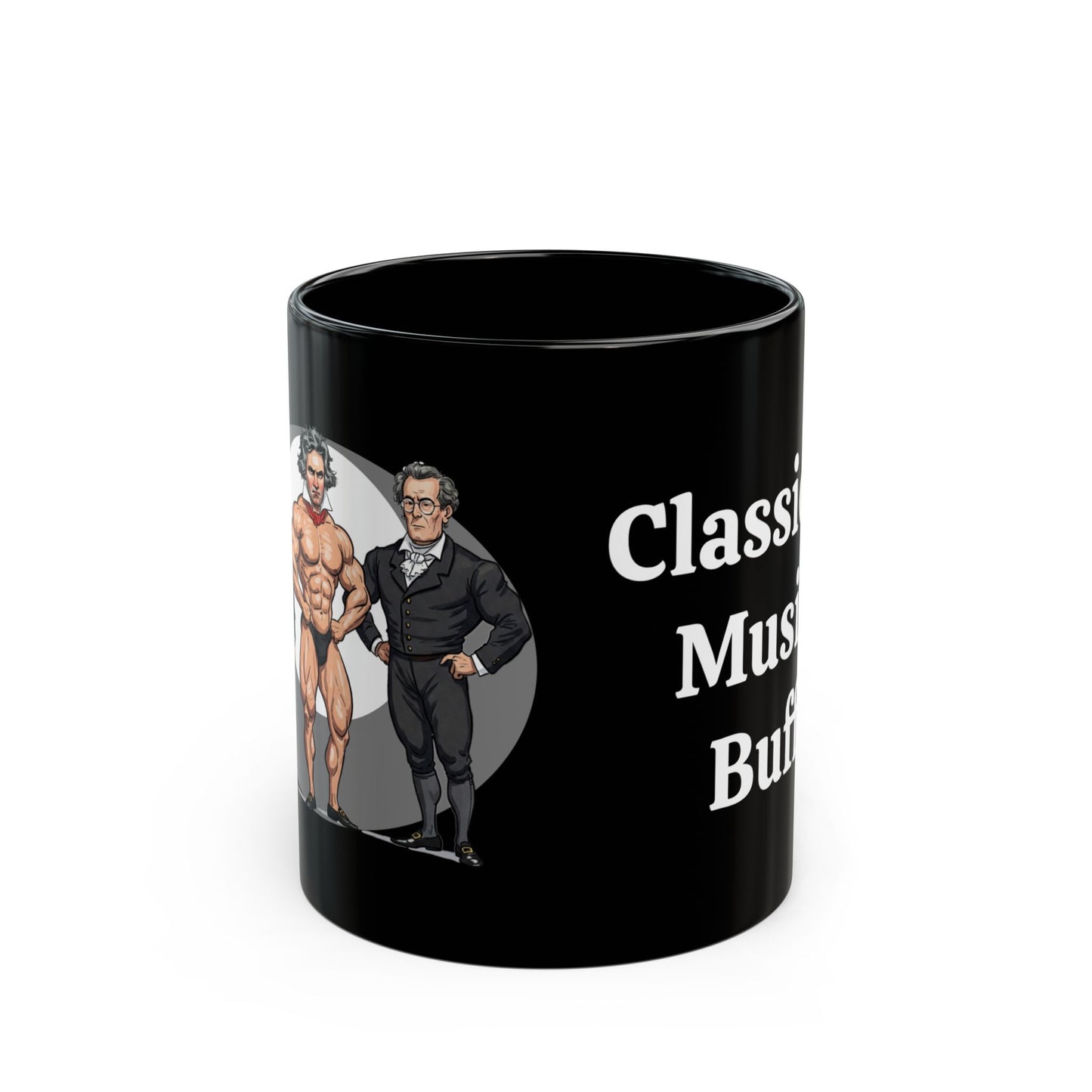 'Classical Music Buff' Mug - 11oz & 15oz, Funny Perfect Gift for Musicians, Music Lovers, Coffee Enthusiasts, Birthday, Celebration, Home Decor, Symphony - Schmartypants