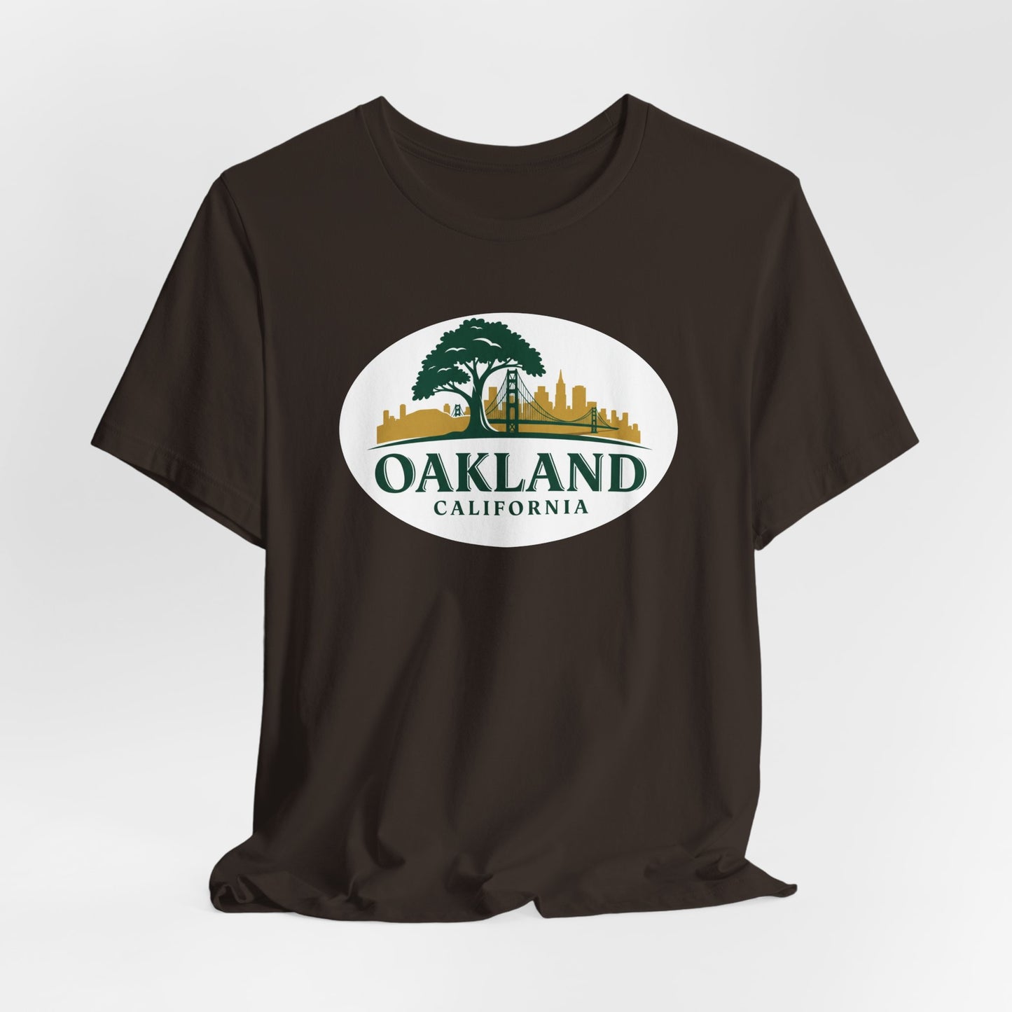 Oakland Cityscape Unisex Jersey Tee, Casual Wear, Gifts for Him/Her, Summer Fashion, Oakland California T-Shirt, Oakland Souvenir