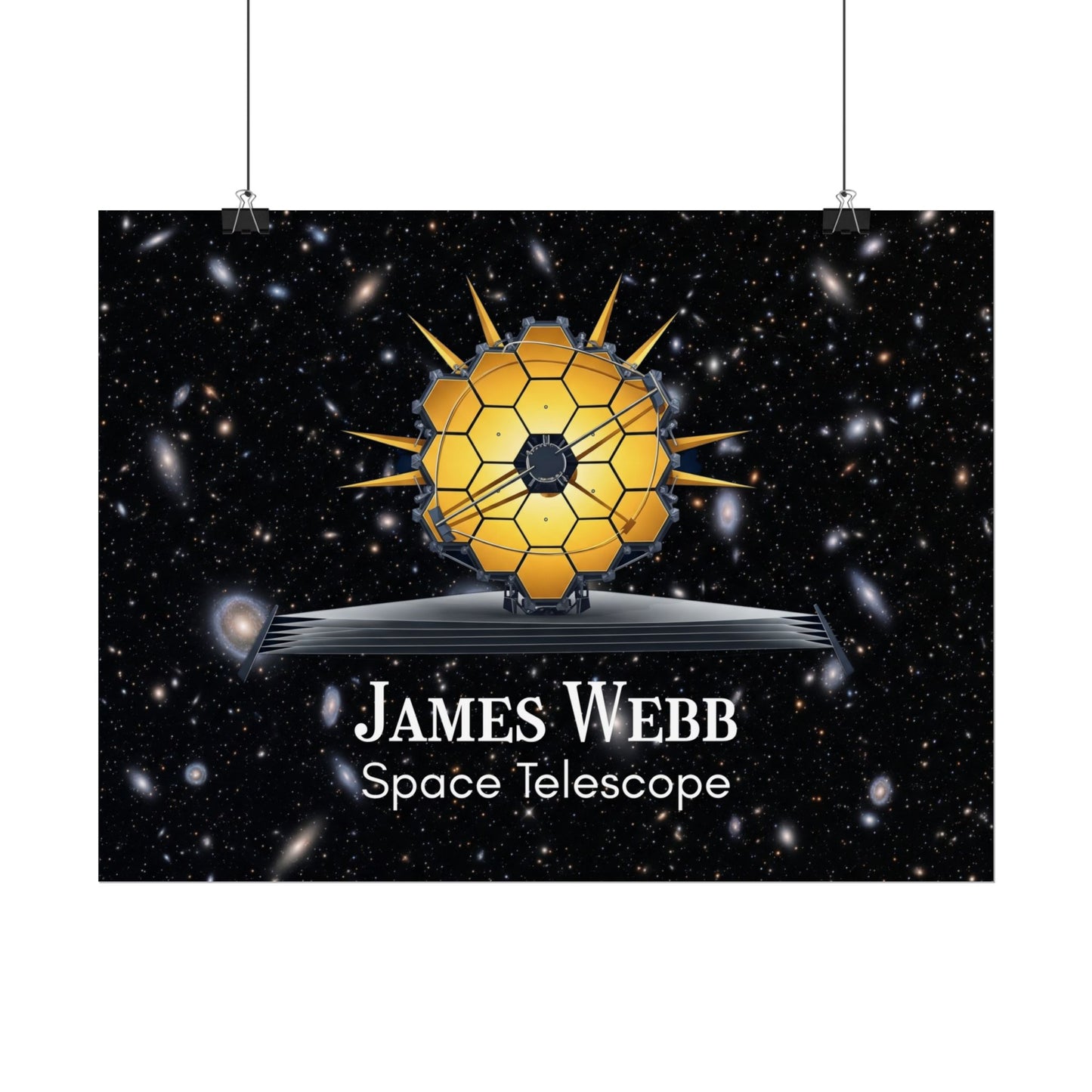 James Webb Space Telescope Rolled Poster, Astronomy Decor, Space Lover Gift, Educational Wall Art, Science Poster, Astronaut Room Decor