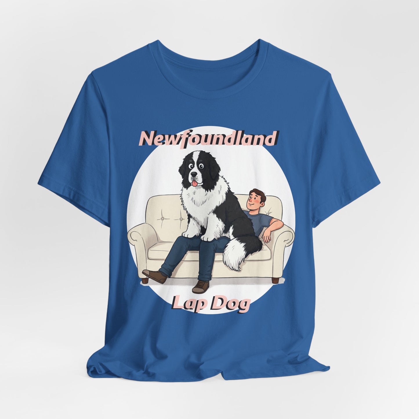 Hilarious Newfoundland Lap Dog Tee - Cozy Unisex Jersey Short Sleeve Shirt for Dog Lovers - Schmartypants
