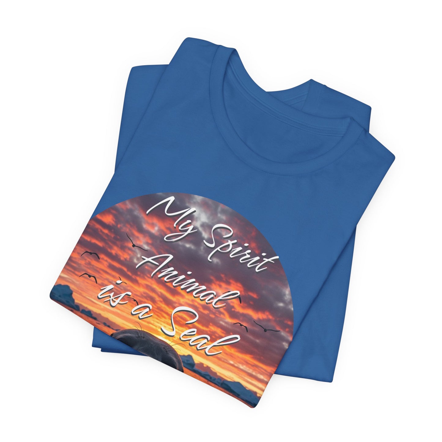 Seal Spirit Animal Ocean Wildlife Unisex Tee, My Spirit Animal is a Seal Shirt, Seal Lover Gift, Ocean Adventure Tee, Sea Animal Tee, Seal
