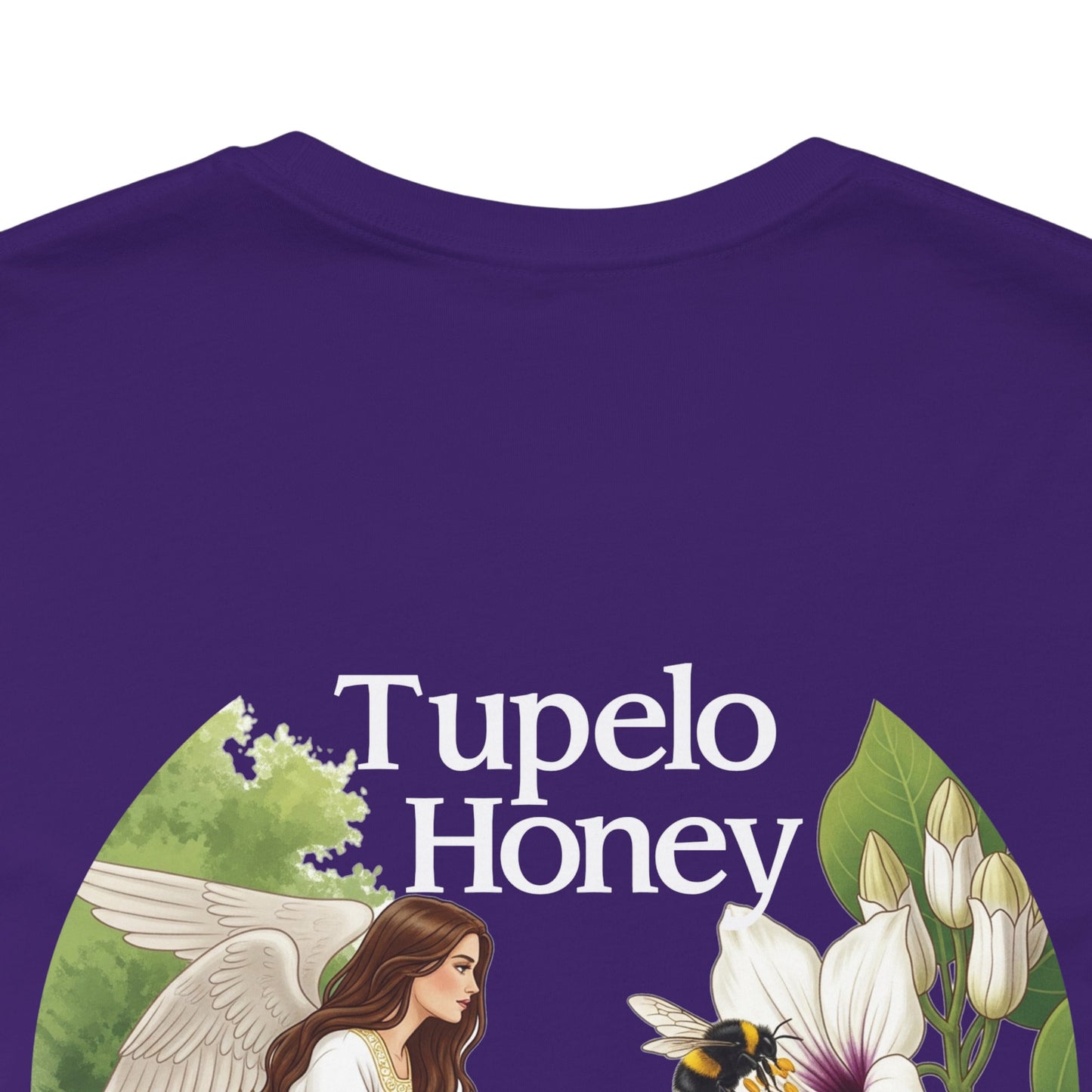 Elegant Tupelo Honey Unisex Tee, Angel Van Morrison Song Inspired Shirt, Concert-Goers Gift, Double-Sided Blossom Tee, Music Fans Present,