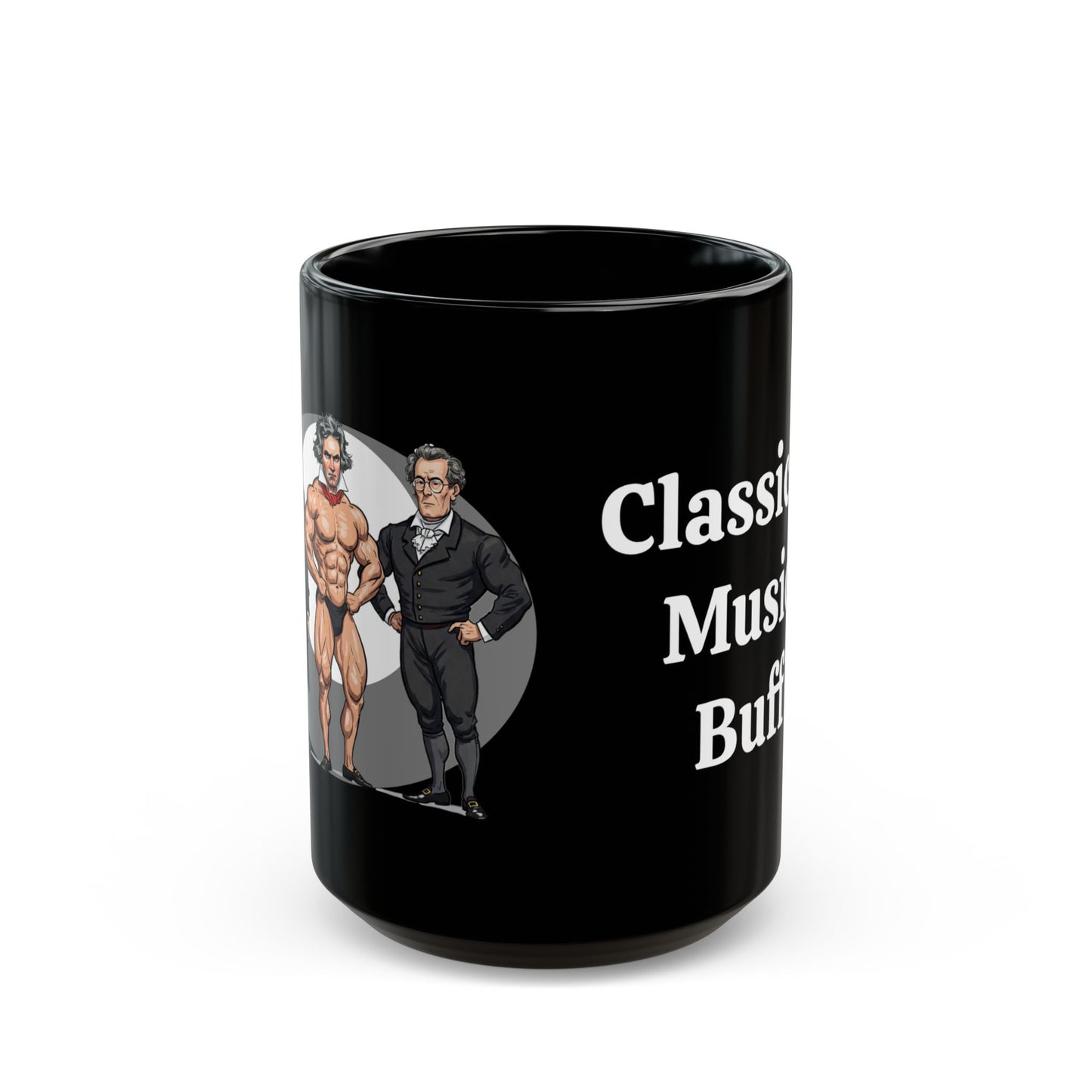 'Classical Music Buff' Mug - 11oz & 15oz, Funny Perfect Gift for Musicians, Music Lovers, Coffee Enthusiasts, Birthday, Celebration, Home Decor, Symphony - Schmartypants