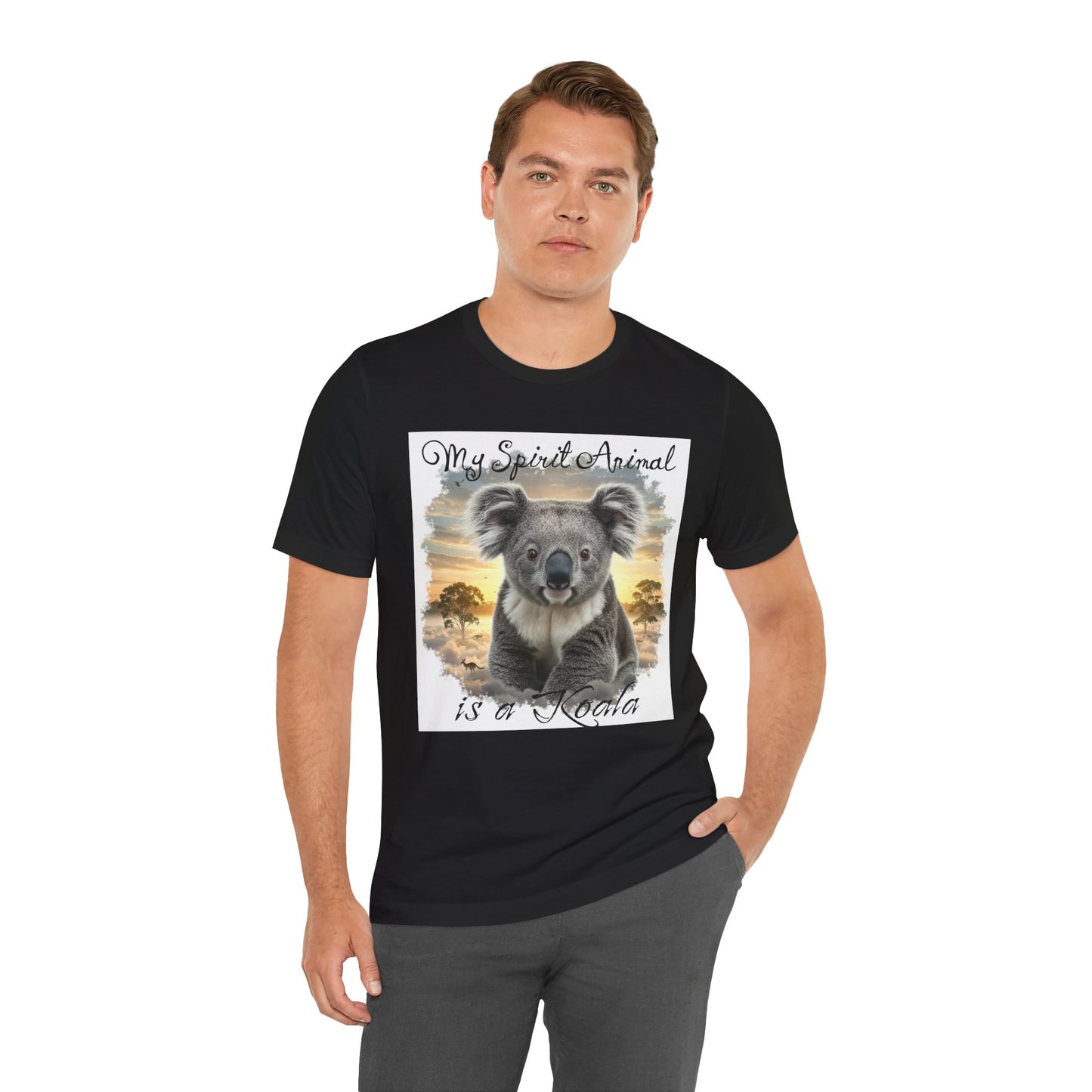 'My Spirit Animal is a Koala' Unisex Jersey Tee - Nature Lover's Gift - Beautiful Aussie Shirt - Schmartypants