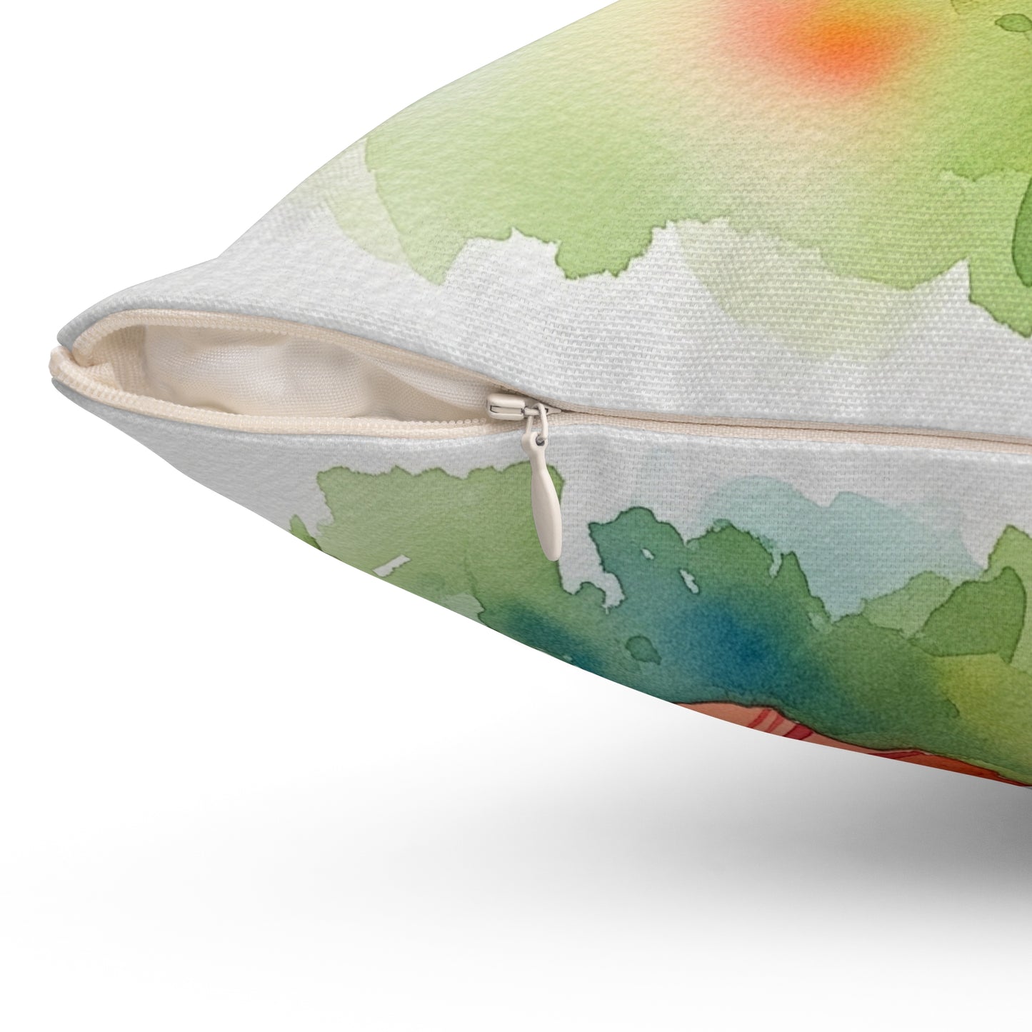 Vibrant Hummingbird Pillow - Floral Decor, Home Accent, Gift for Nature Lovers, Botanical Art, Spring Decor