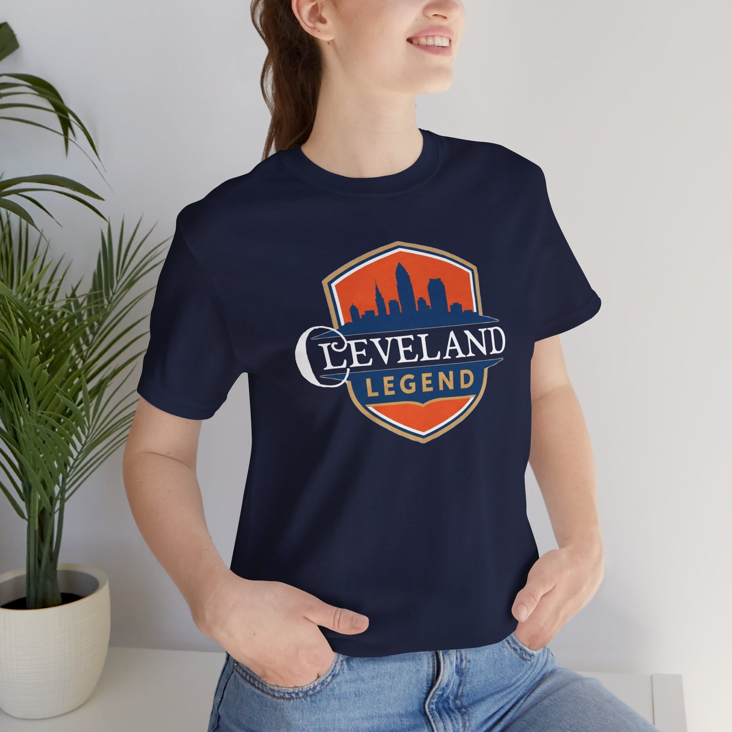 Cleveland Legend Unisex Tee - Casual Graphic Shirt, Gift for Sports Fans, Summer Essential, Unique Ohio Pride Tee, Cleveland Souvenir Tee