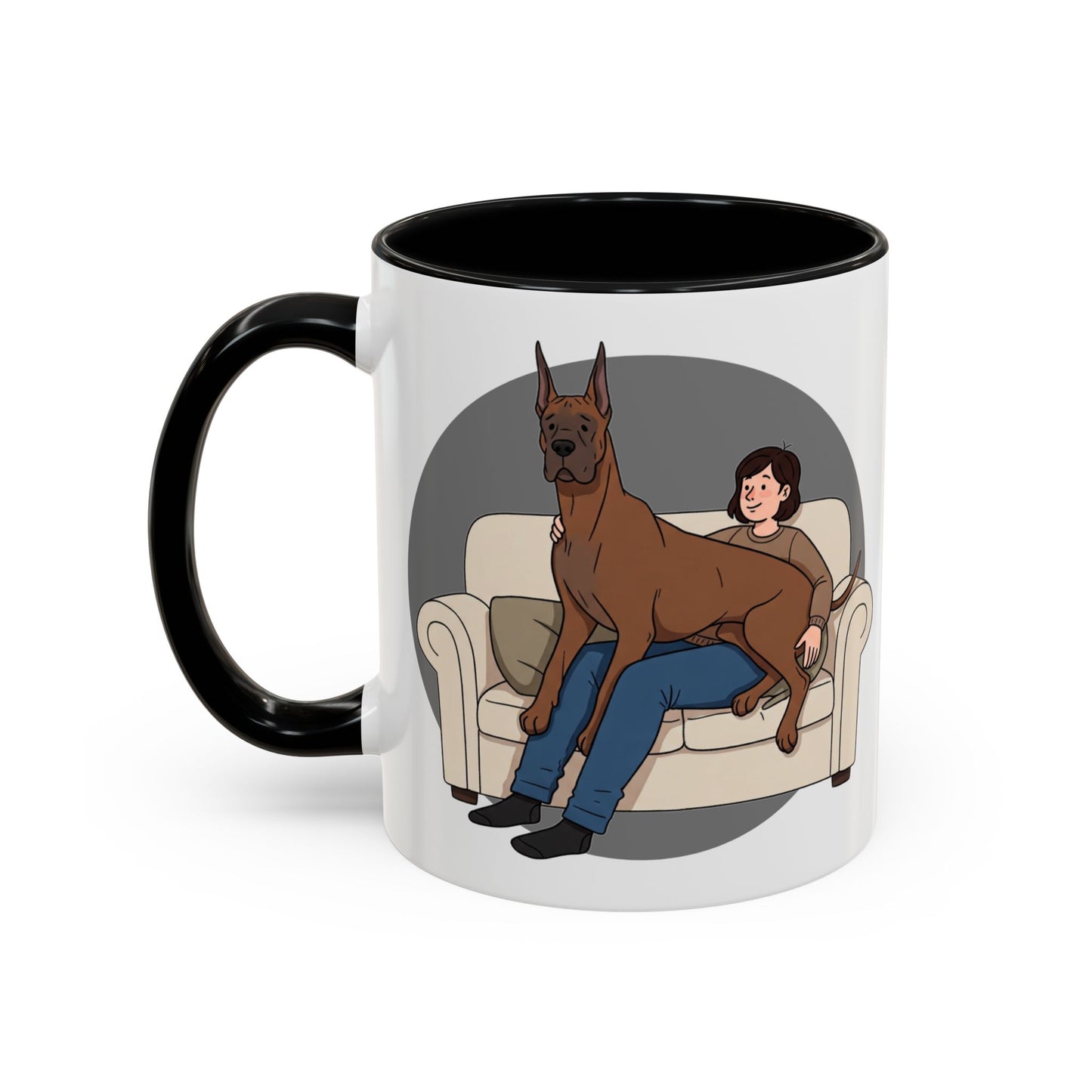 Great Dane Lap Dog Coffee Mug - Funny Pet Lover Gift - Schmartypants