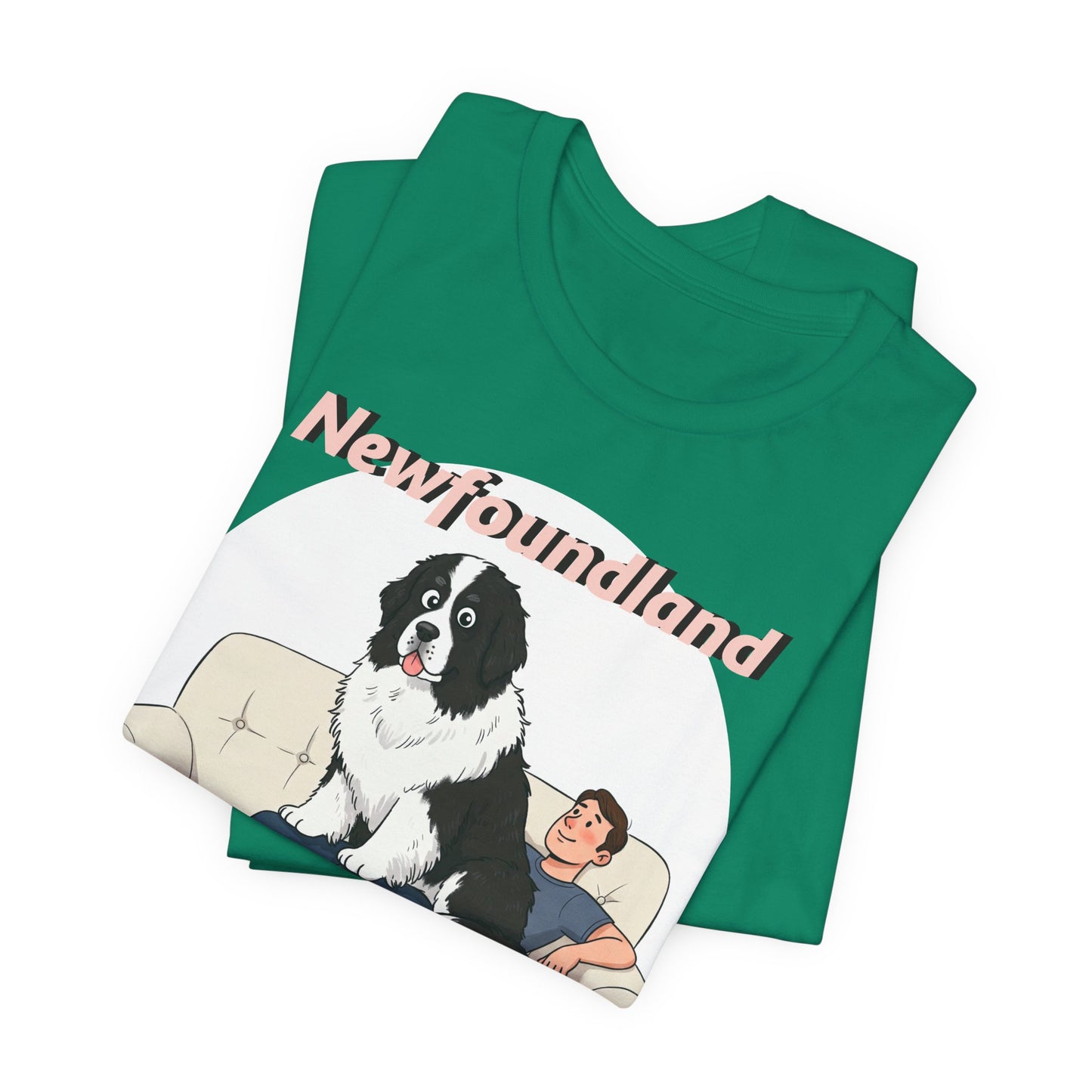 Hilarious Newfoundland Lap Dog Tee - Cozy Unisex Jersey Short Sleeve Shirt for Dog Lovers - Schmartypants