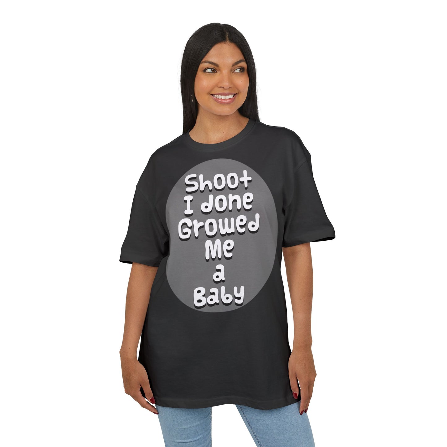 Funny Oversized Maternity Tee with Baby Quote, Unisex Graphic Shirt, Perfect Gift for New Parents, Casual Wear, Nursery Gift - Schmartypants