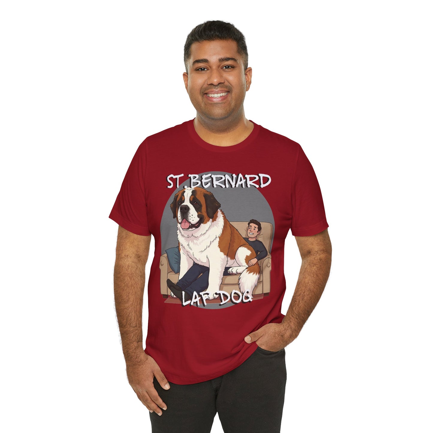 St. Bernard Funny Dog Tee - Unisex Jersey Short Sleeve T-Shirt - Schmartypants