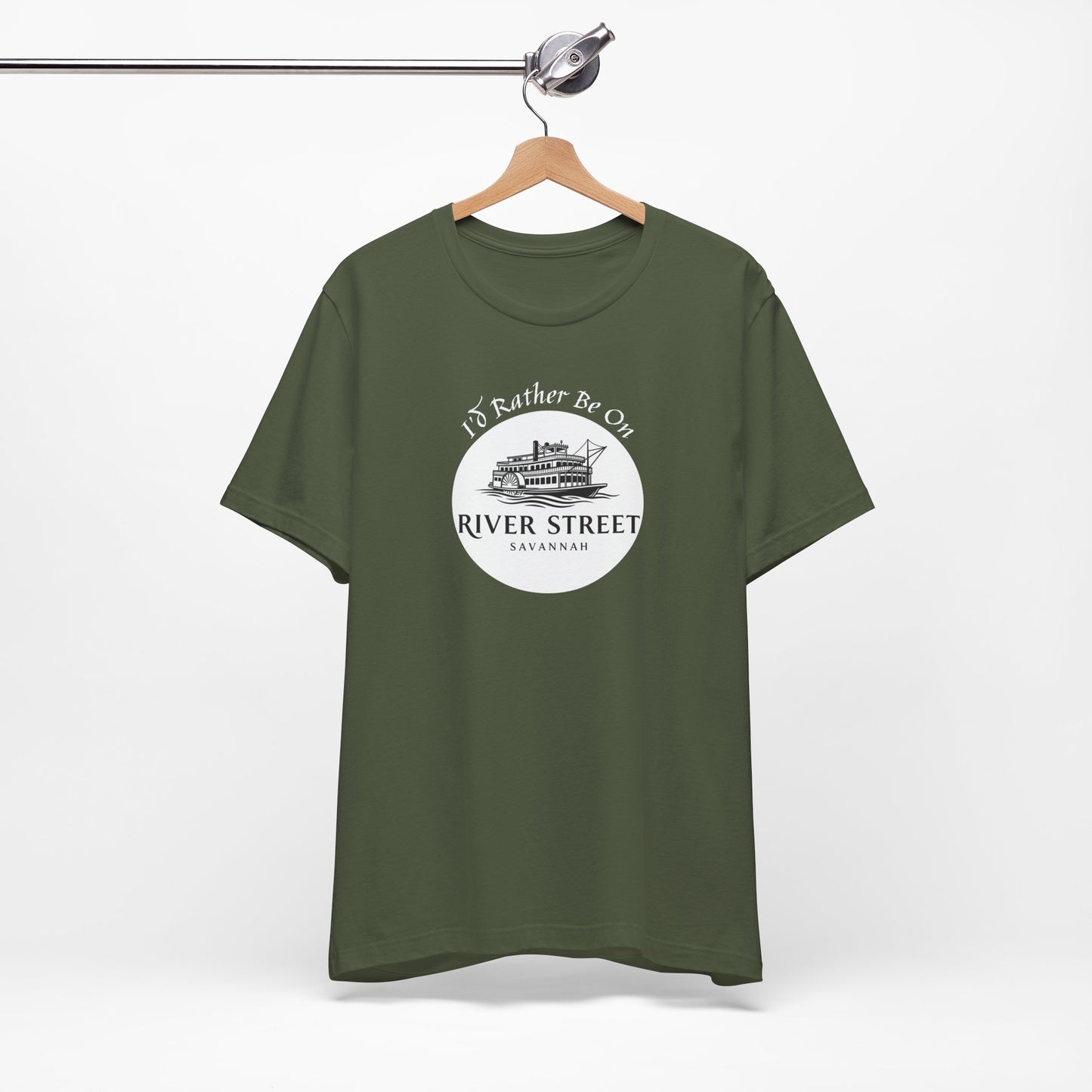 Savannah River Street Tee - I'd Rather Be On River Street, Casual T-Shirt, Travel Lover Gift, Summer Wear, Vacation Apparel, Unique Souvenir