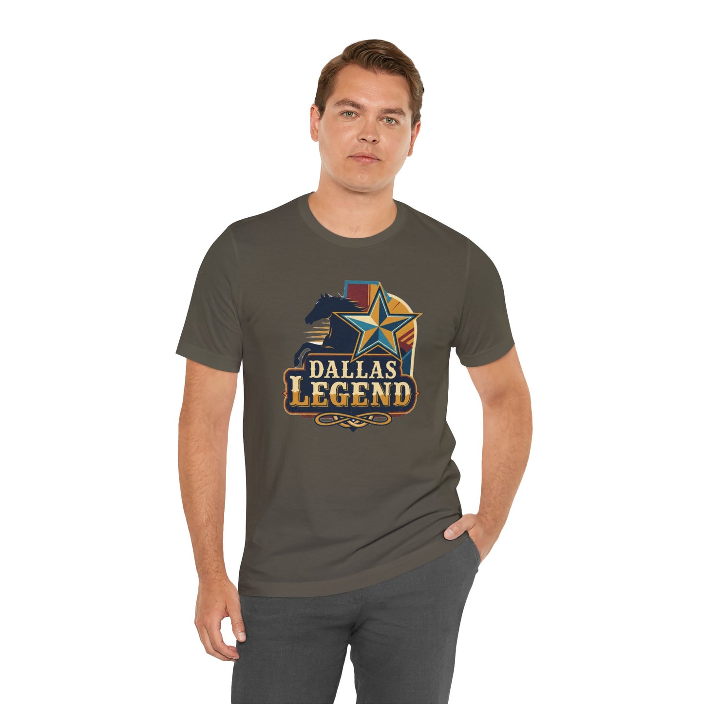 Dallas Legend Unisex Jersey Tee - Casual Style, Gift for Sports Fans, Comfort Wear, Game Day Apparel, Unique Shirt Design