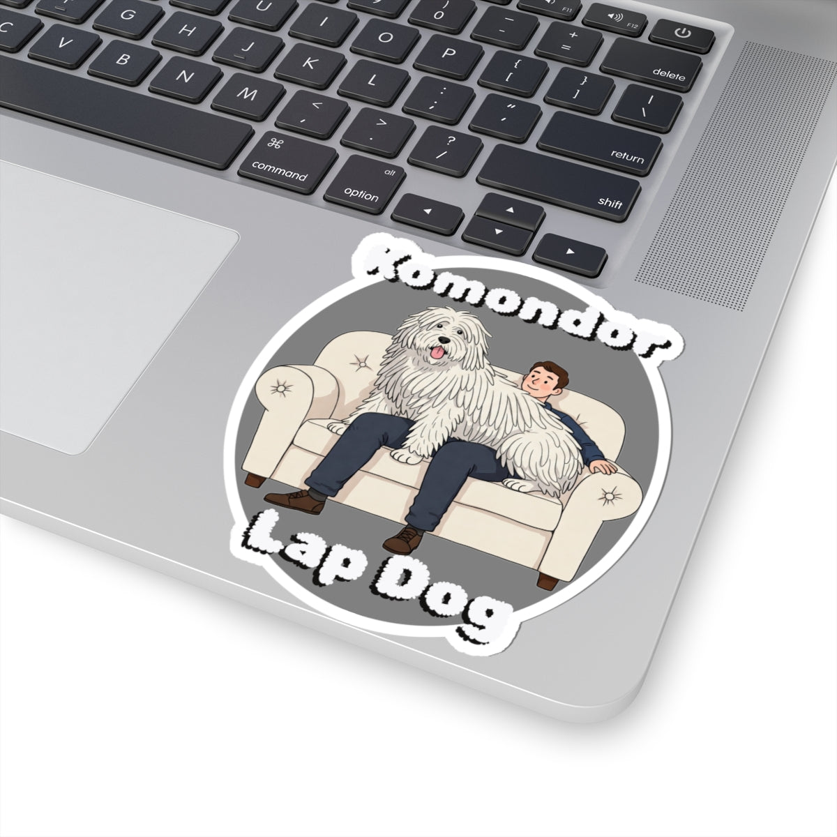 Komondor Lap Dog Stickers - Cute Pet Decor for Dog Lovers, Perfect for Laptops, Water Bottles, Journals, Gifts - Schmartypants