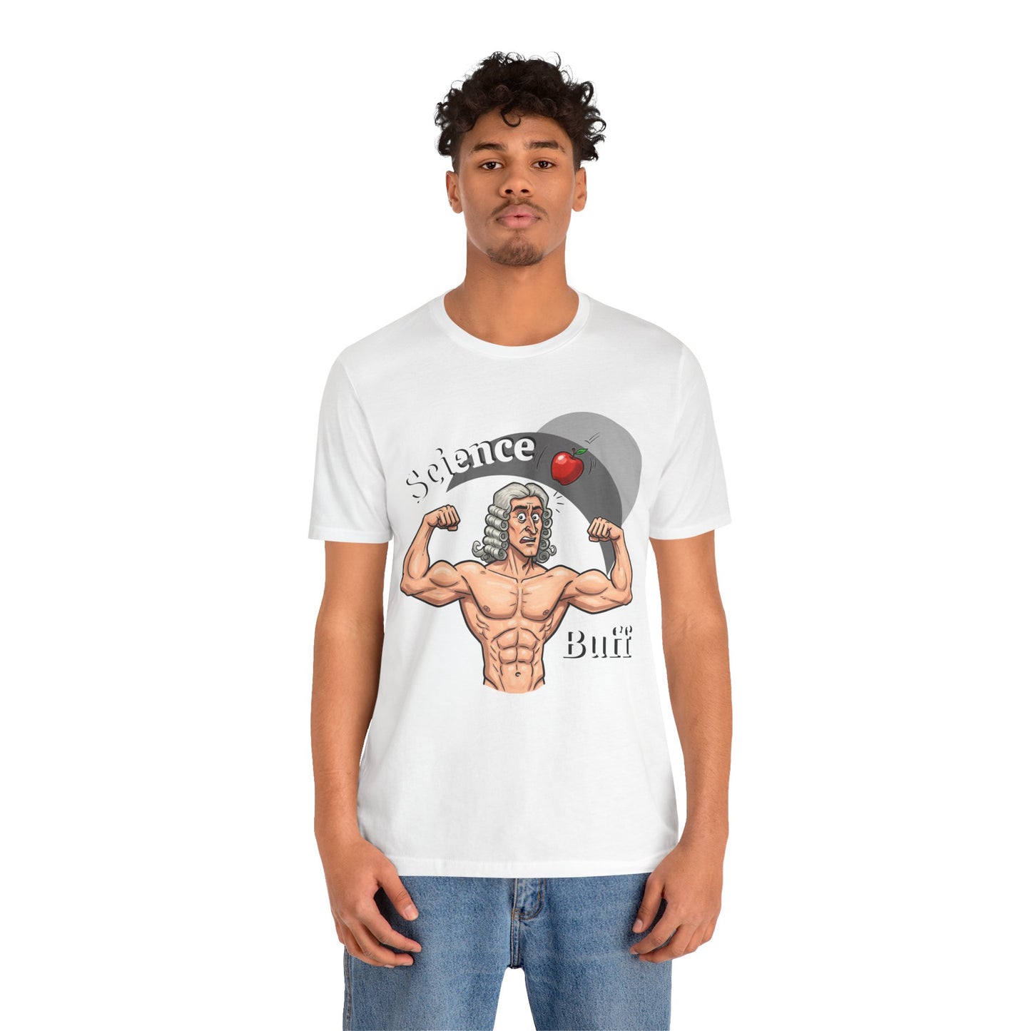 Funny 'Science Buff' Unisex Tee, Funny Science Shirt, Gift for STEM Lovers, Academic Humor T-Shirt, Geeky Top, Science Enthusiast Apparel, Sir Isaac Newton Fans - Schmartypants