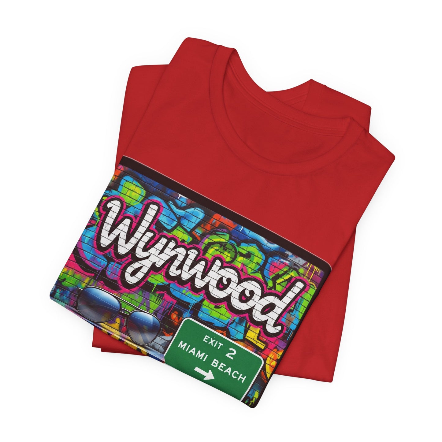 Wynwood Art Scene Tee, Unisex Graphic T-Shirt, Miami Beach Gift, Street Art Apparel, Casual Wear, Travel Inspiration