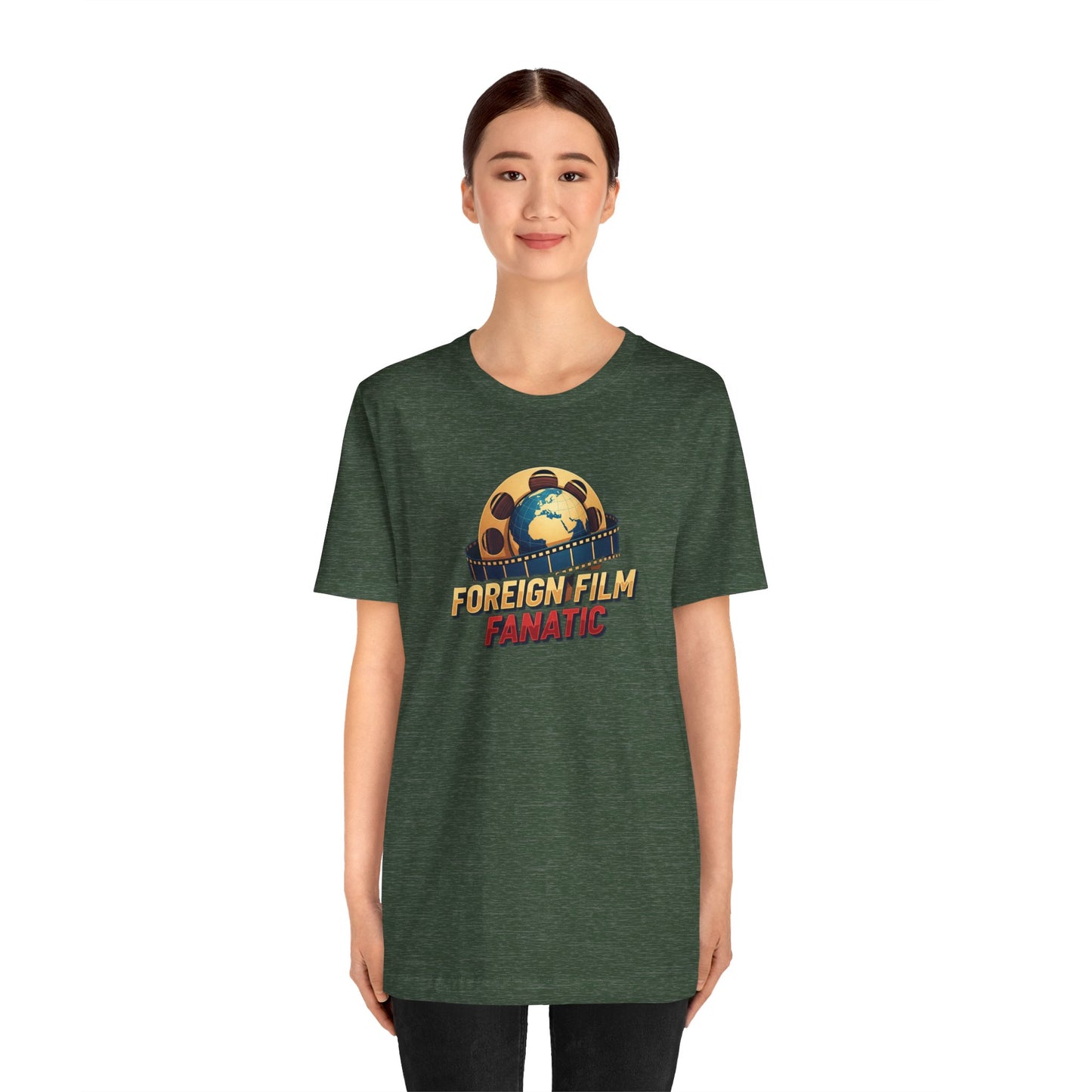 Foreign Film Fanatic Tee, Movie Lover T-Shirt, Cinema Enthusiast Apparel, Film Buff Gift, Unisex Short Sleeve Top, Casual Graphic Tee