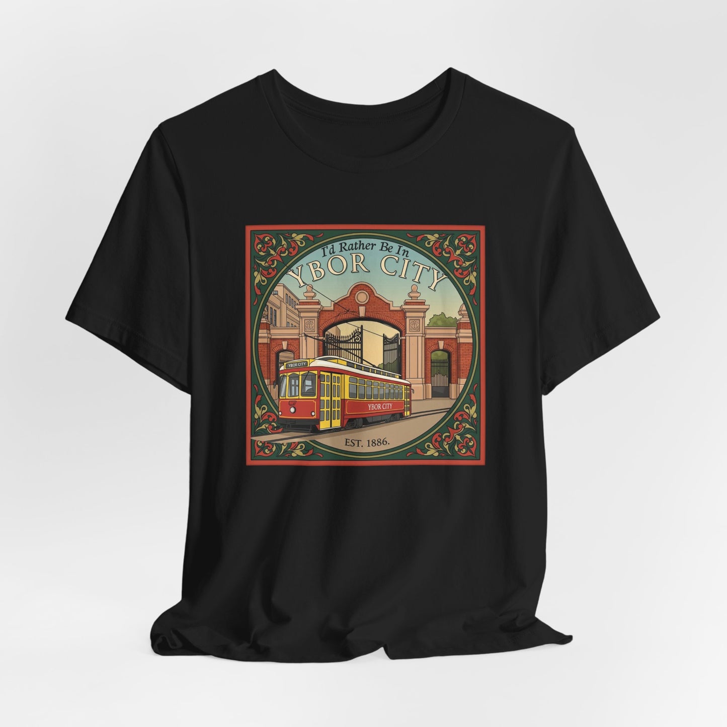 Ybor City Vintage Tee, Tampa Florida Arts District Unisex Shirt, Music Lovers Gift, Retro Style T-shirt, Hipster Clothing