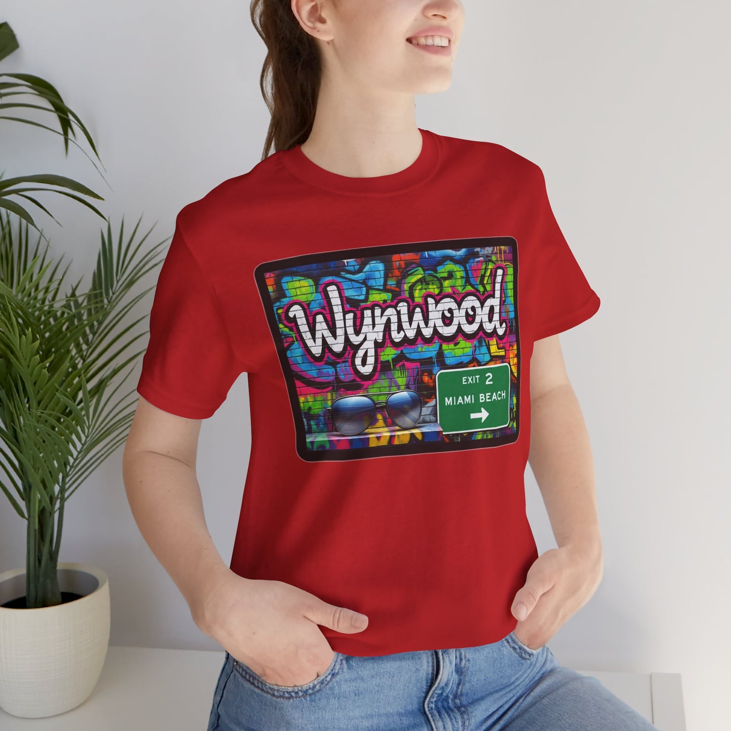 Wynwood Art Scene Tee, Unisex Graphic T-Shirt, Miami Beach Gift, Street Art Apparel, Casual Wear, Travel Inspiration