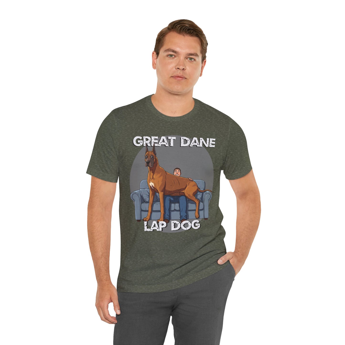 Great Dane Lap Dog Unisex Tee - Hilarious Dog Lover Graphic T-Shirt - Schmartypants