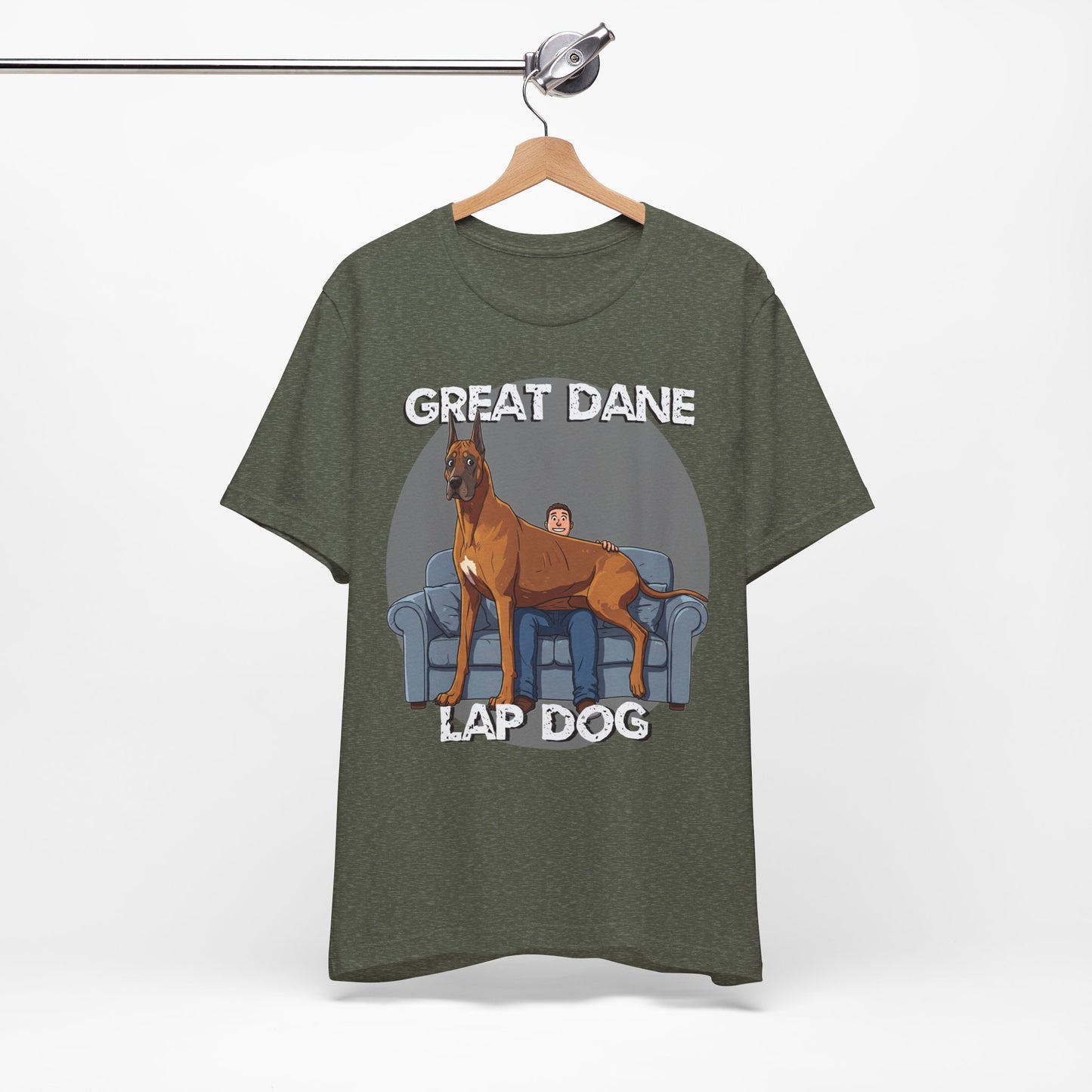 Great Dane Lap Dog Unisex Tee - Hilarious Dog Lover Graphic T-Shirt - Schmartypants