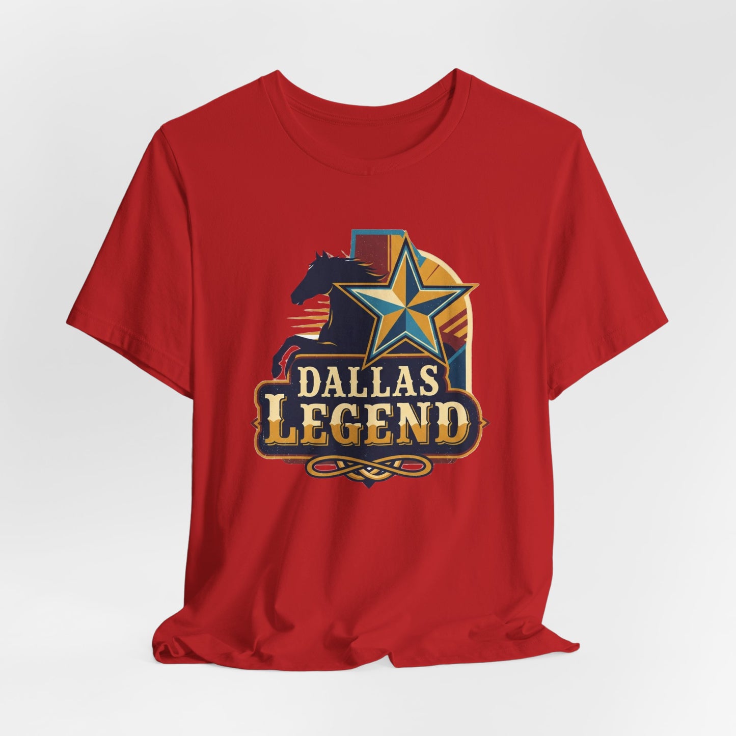 Dallas Legend Unisex Jersey Tee - Casual Style, Gift for Sports Fans, Comfort Wear, Game Day Apparel, Unique Shirt Design