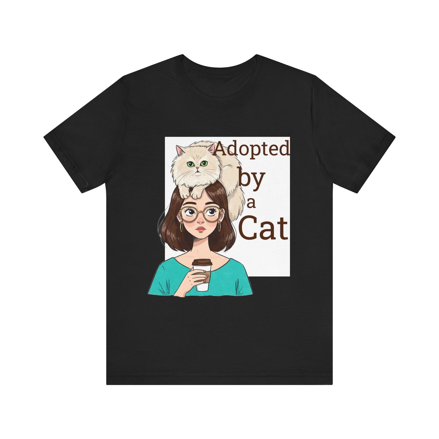 Adopted by a Cat Unisex Tee - Perfect Gift for Cat Lovers - Cat Humor - Schmartypants