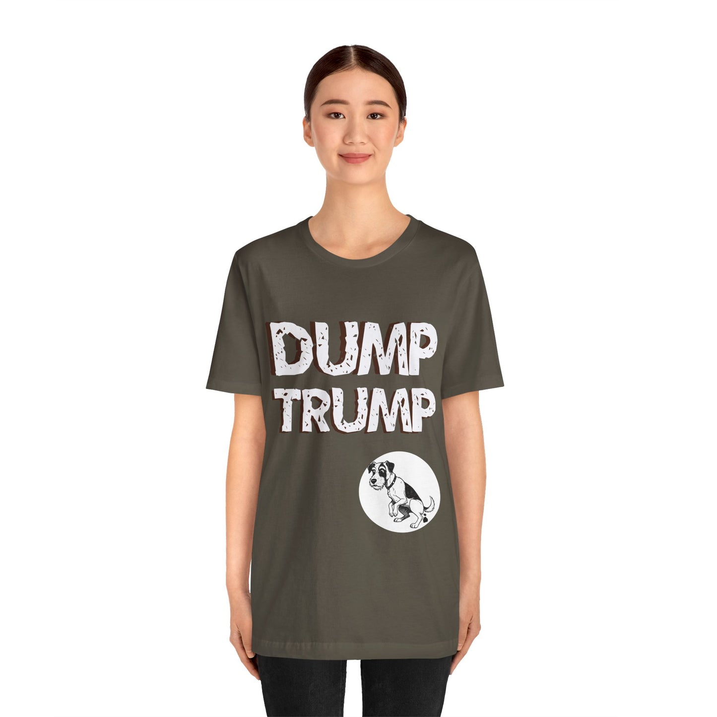 Funny Protest Unisex Jersey Tee - "Dump Trump" Graphic - Activist Wear - Schmartypants
