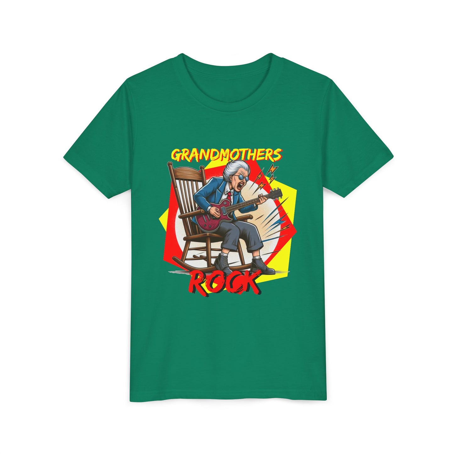 'Grandmothers Rock' Youth Short Sleeve Tee - Funny Design to Show Love for Grandma - Schmartypants