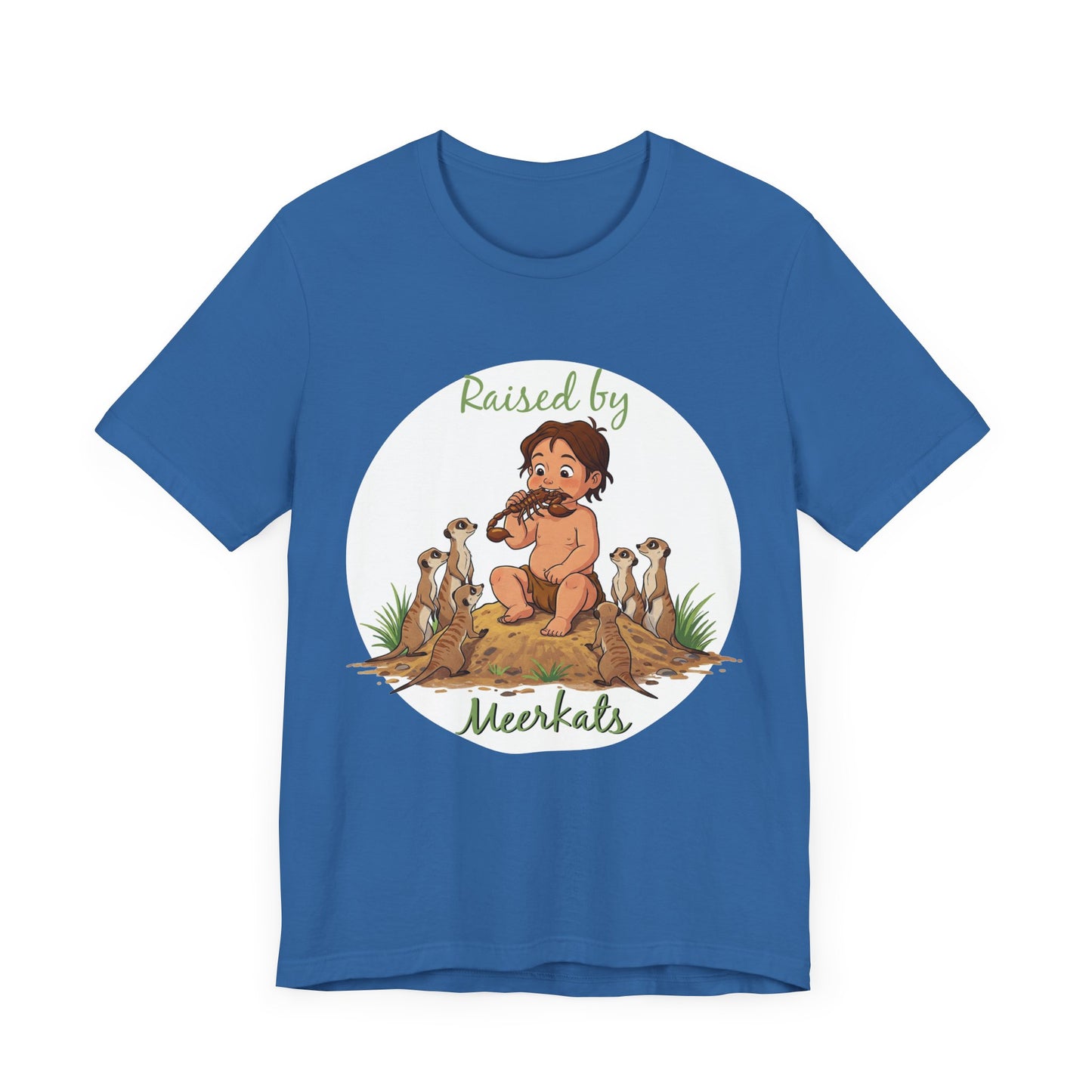 Funny 'Raised by Meerkats' Unisex Tee for Meerkat and Wildlife Lovers - Schmartypants