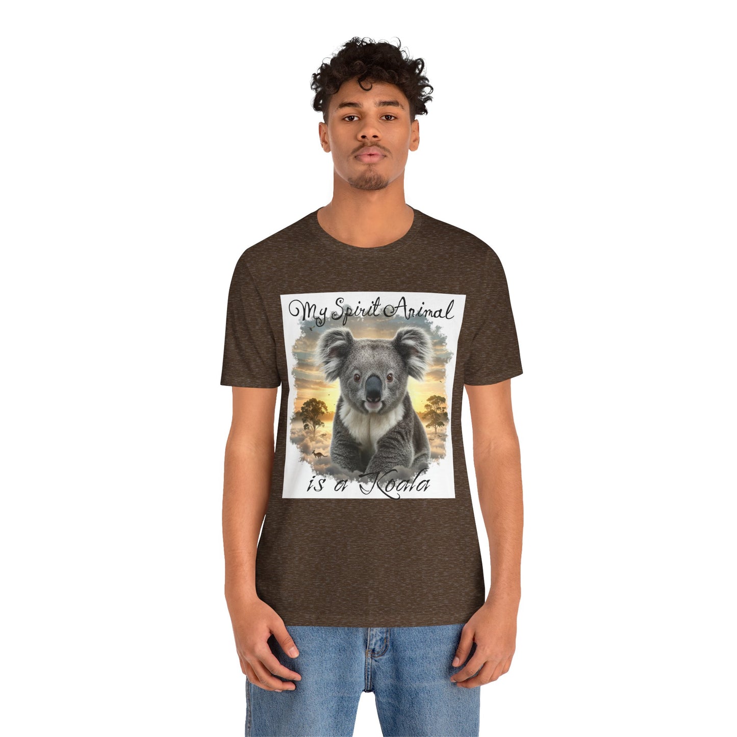 'My Spirit Animal is a Koala' Unisex Jersey Tee - Nature Lover's Gift - Beautiful Aussie Shirt - Schmartypants