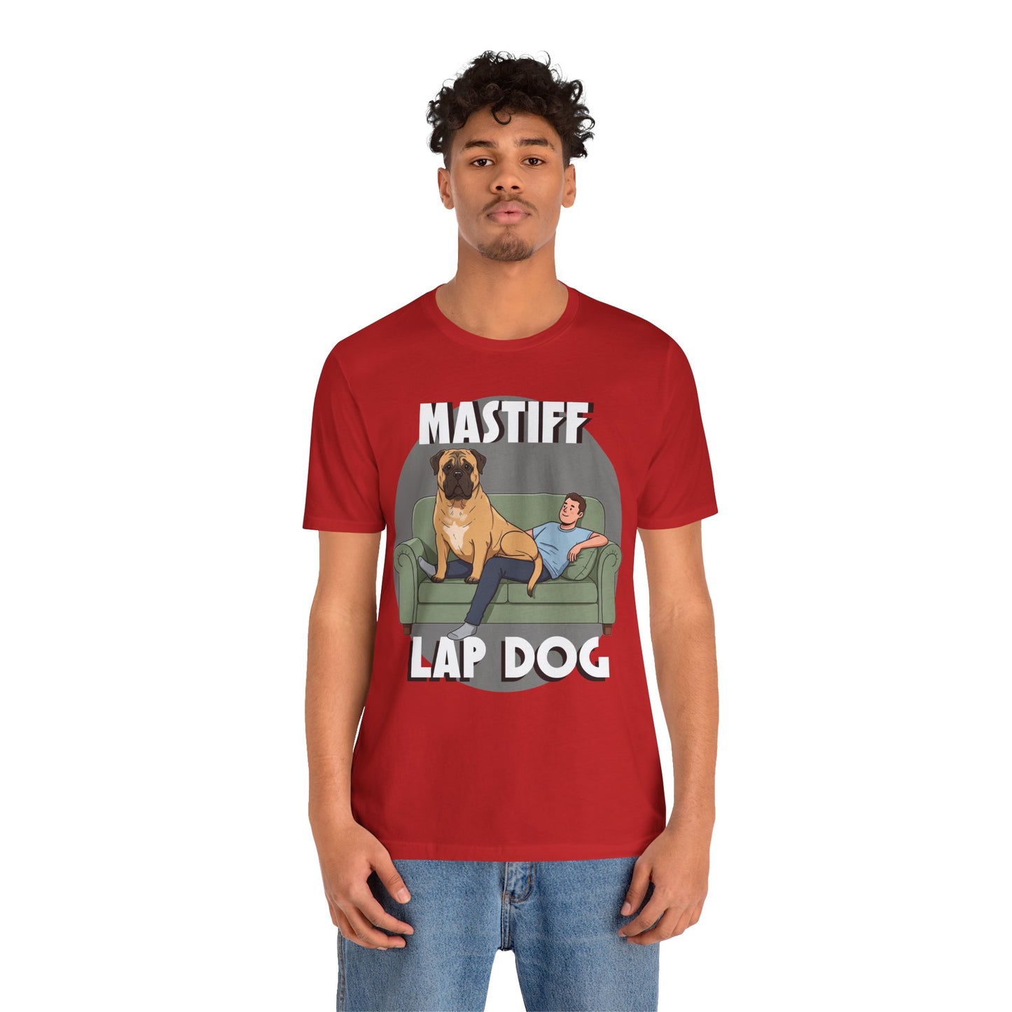 Mastiff Lap Dog Tee | Funny Dog Lover Shirt, Pet Owner Gift, Casual Wear, Birthday Present, Animal Lover Apparel - Schmartypants
