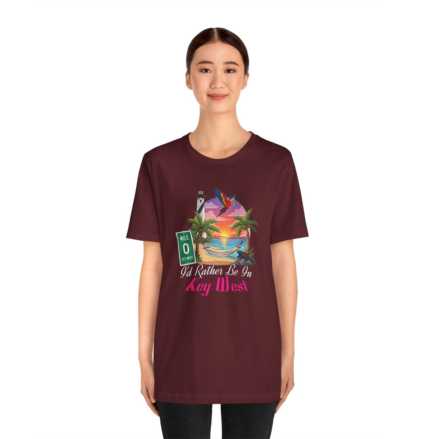 I'd Rather Be In Key West Tee | Vacation Shirt, Summer Style, Beachwear Gift, Travel Tee, Casual Fashion